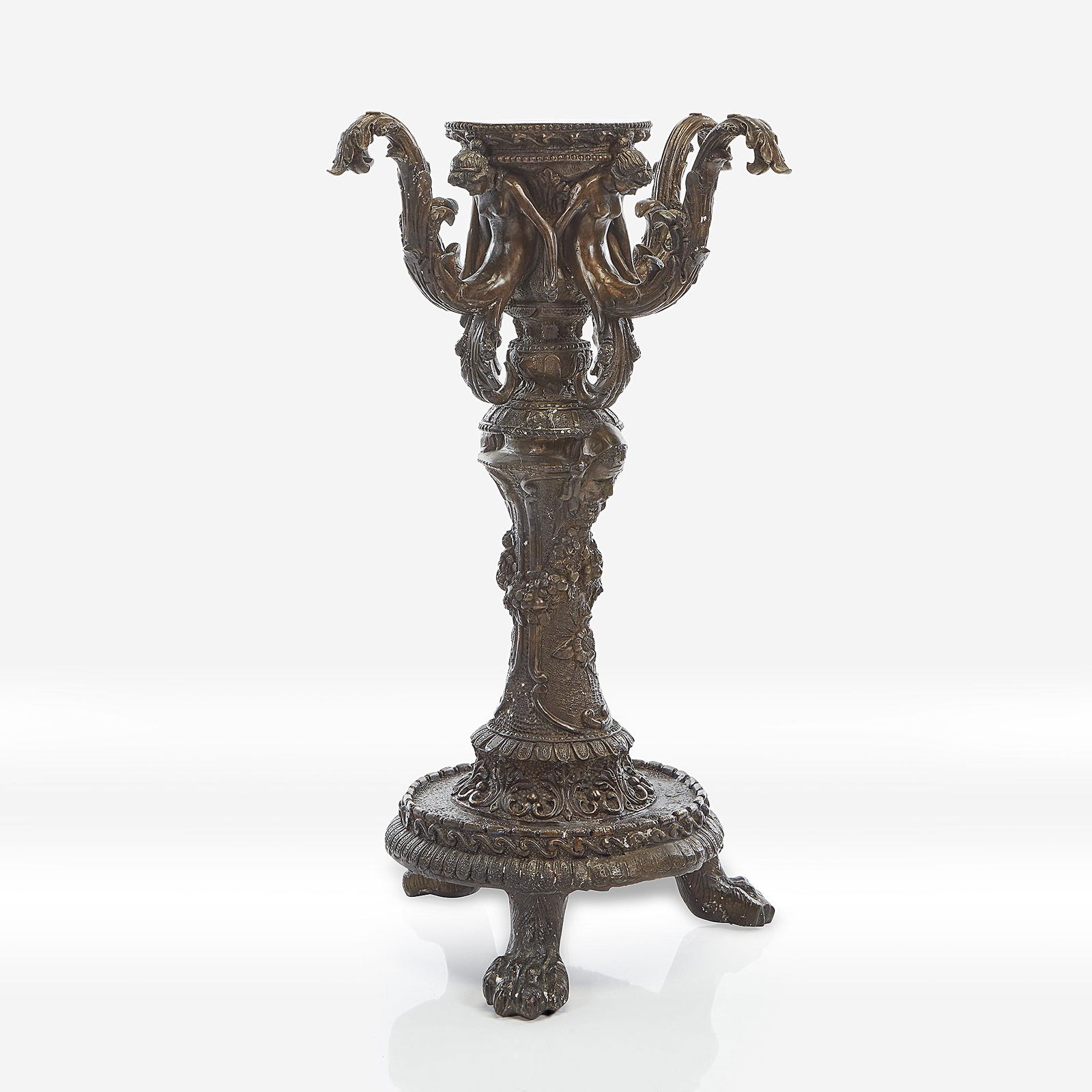 A Napoleon III cast bronze table base, Late 19th (1 of 2)