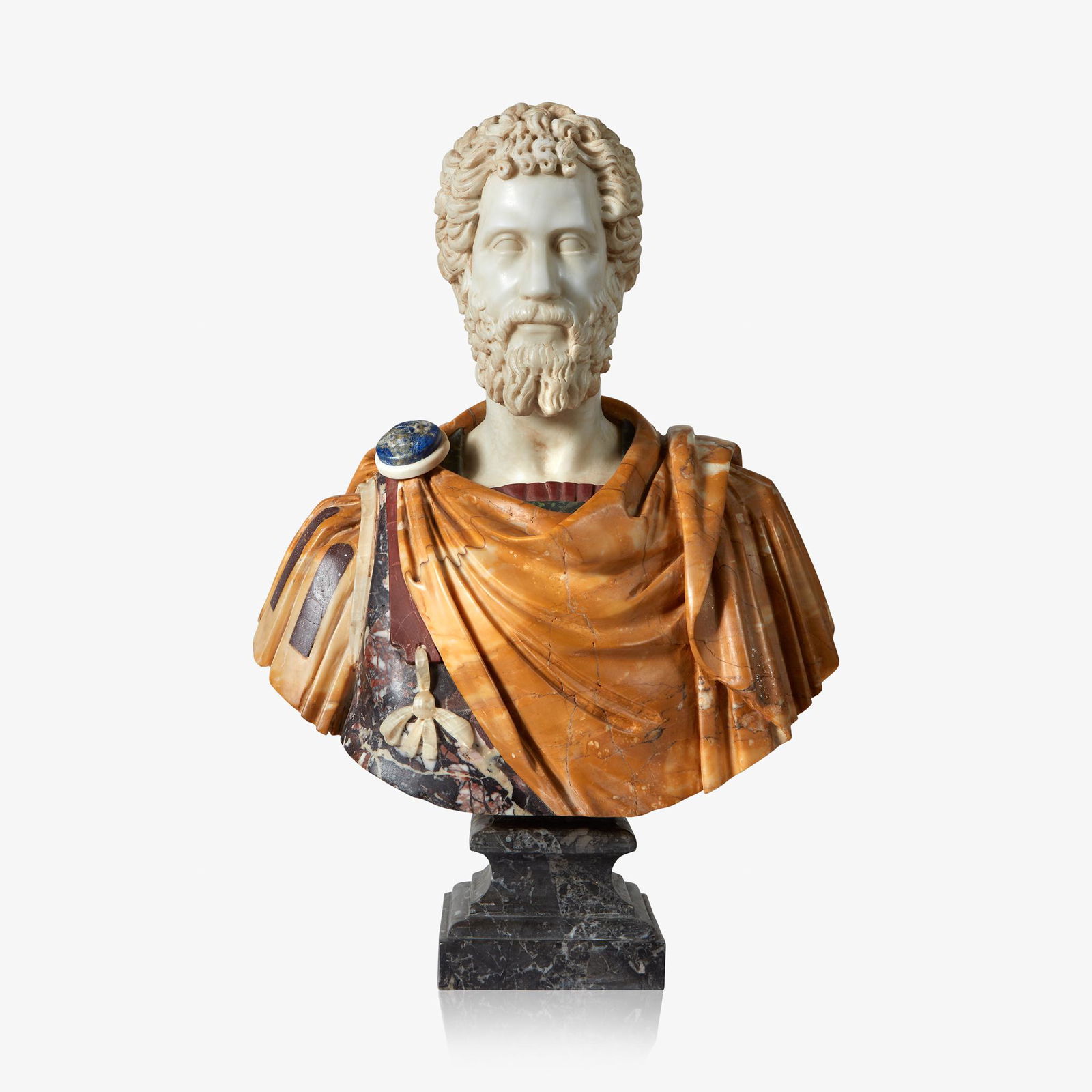 A Roman style specimen marble bust, 19th century (1 of 1)