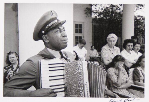 Edward Clark, (American, 1912-2000), Mourning the Death: Edward Clark (American, 1912-2000) Mourning the Death of Franklin D. Roosevelt, Warm Springs, Georgia, April 23, 1945 gelatin silver print, Time Life Photo Lab, 1999 signed (in the margin) 7 3/8 x 11