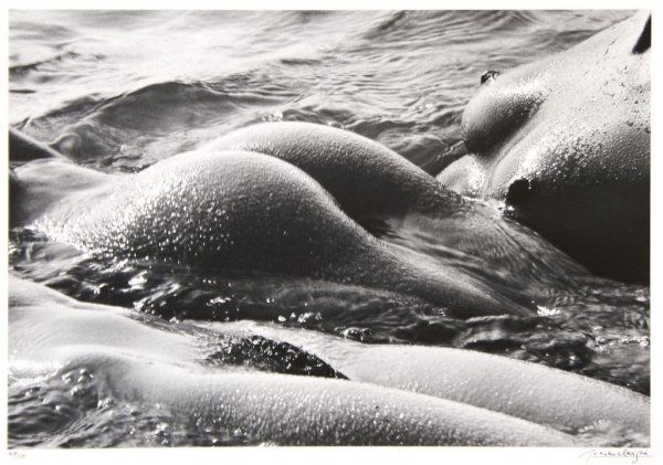 Lucien Clergue, (French, b. 1934), Three Nudes: Lucien Clergue (French, b. 1934) Three Nudes gelatin silver print edition 47/50, signed (in the margin) 14 x 20 1/2 inches.