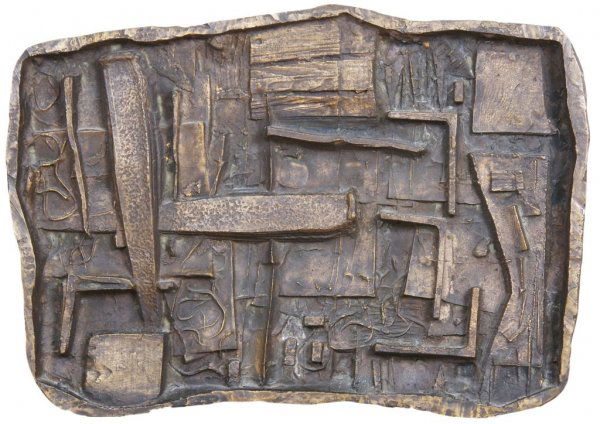 Abbott Pattison, (American, 1916-1999), Omnia Callia: Abbott Pattison (American, 1916-1999) Omnia Callia bronze inscribed (upper left) 19 3/4 x 28 1/2 inches.