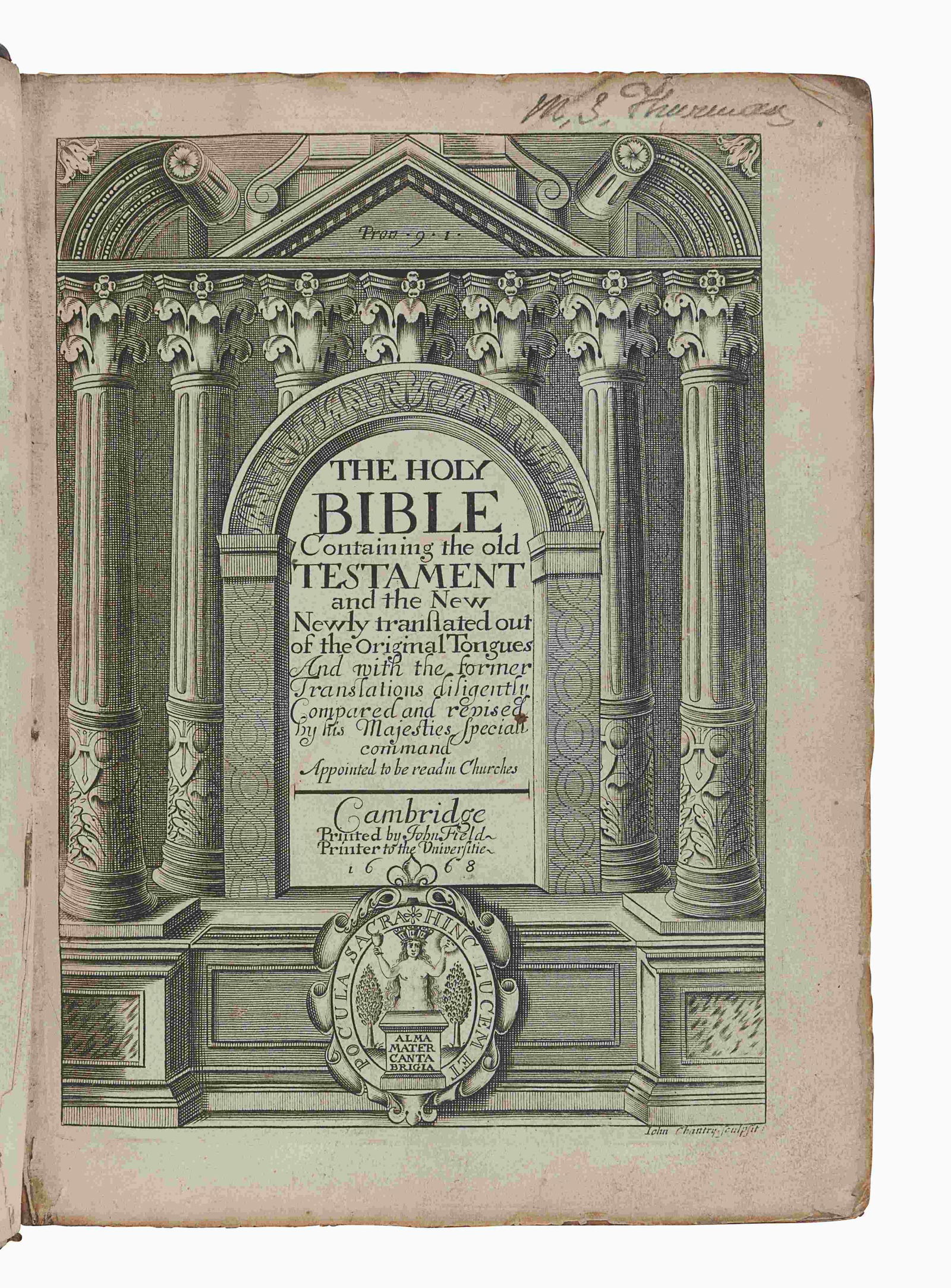 [BIBLE, in English]. The Holy Bible Containing the Old (1 of 2)