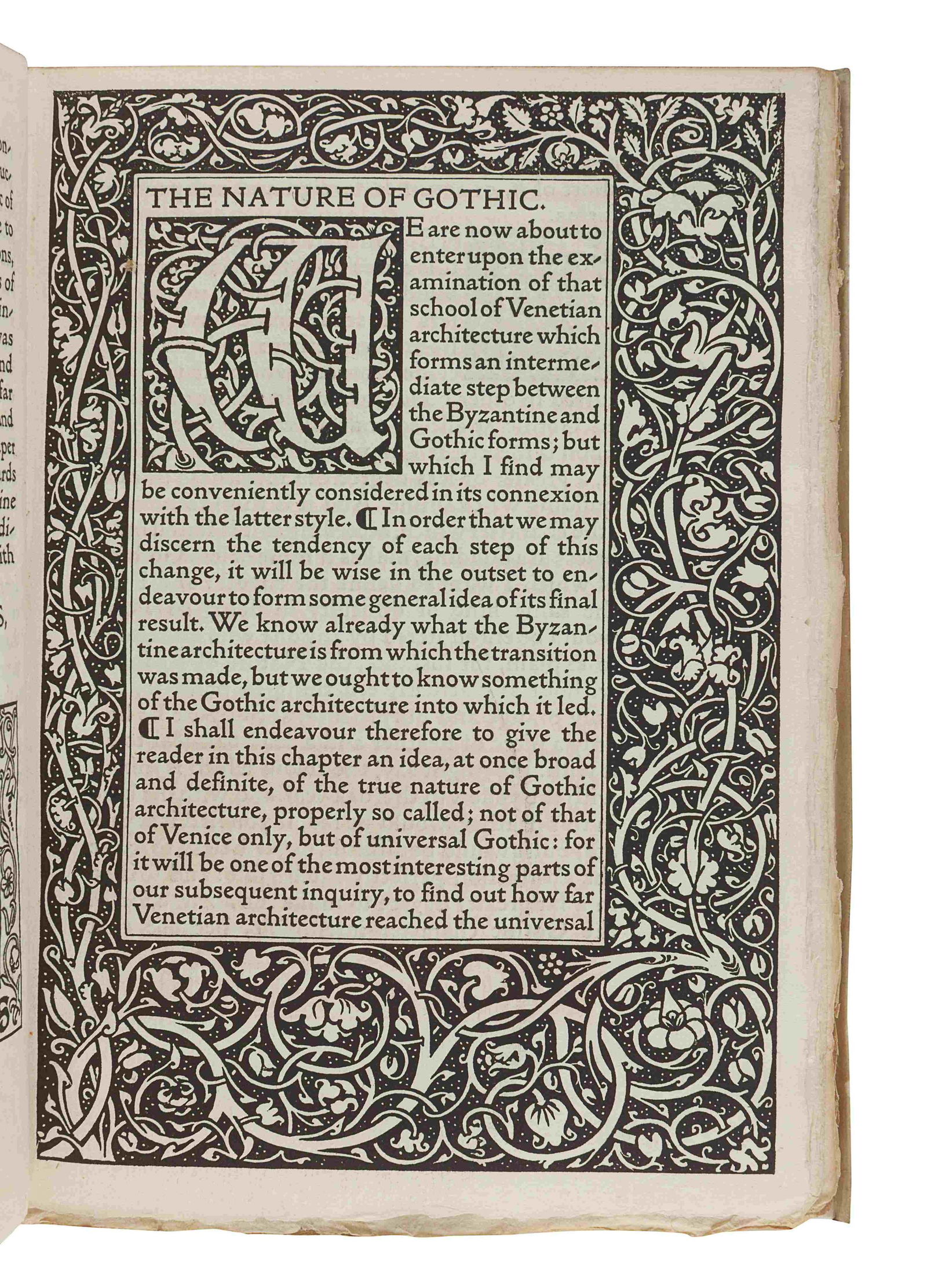 [KELMSCOTT PRESS]. RUSKIN, John (1819-1900).   The (1 of 2)