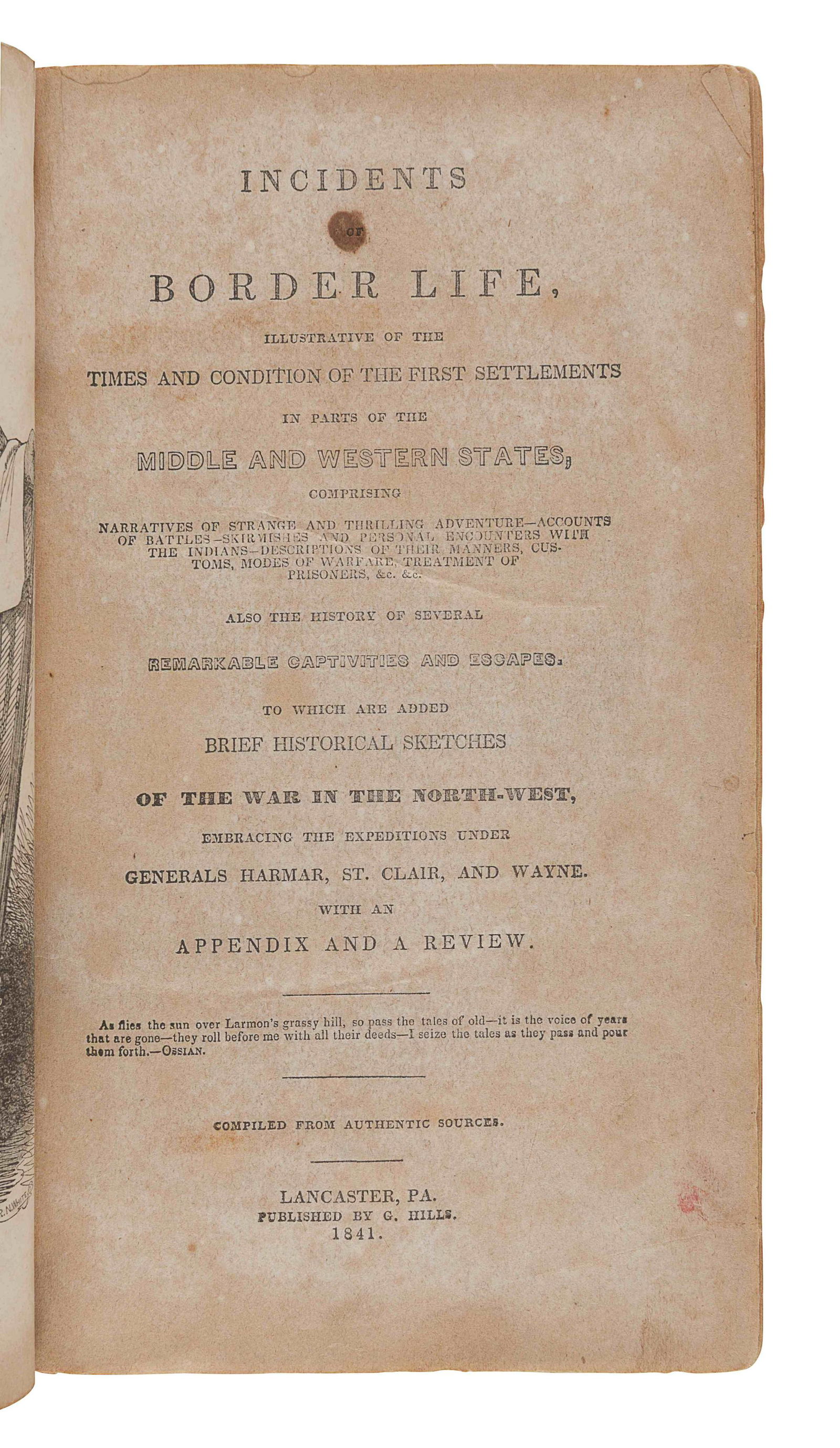 [WESTERN EXPANSION]. A group of 5 works, comprising: (1 of 4)