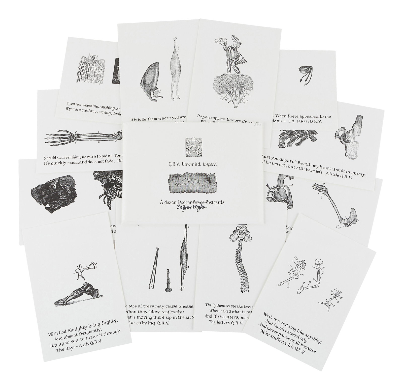 GOREY, Edward (1925-2000). Dogear Wryde Postcards. Q. (1 of 4)