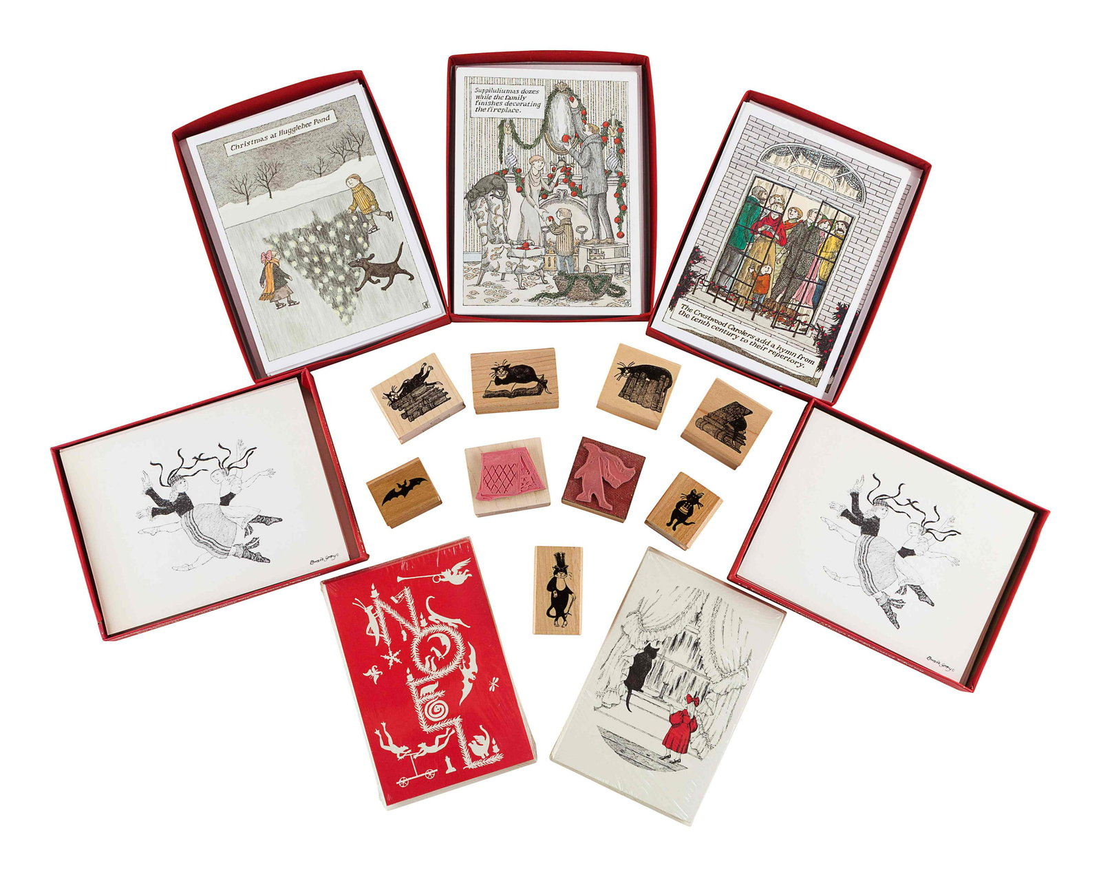 [GOREY MISCELLANY - STATIONERY]. A group of Christmas (1 of 1)