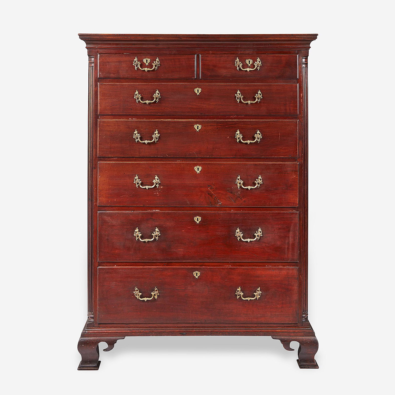 A Chippendale carved walnut tall chest, Philadelphia (1 of 5)