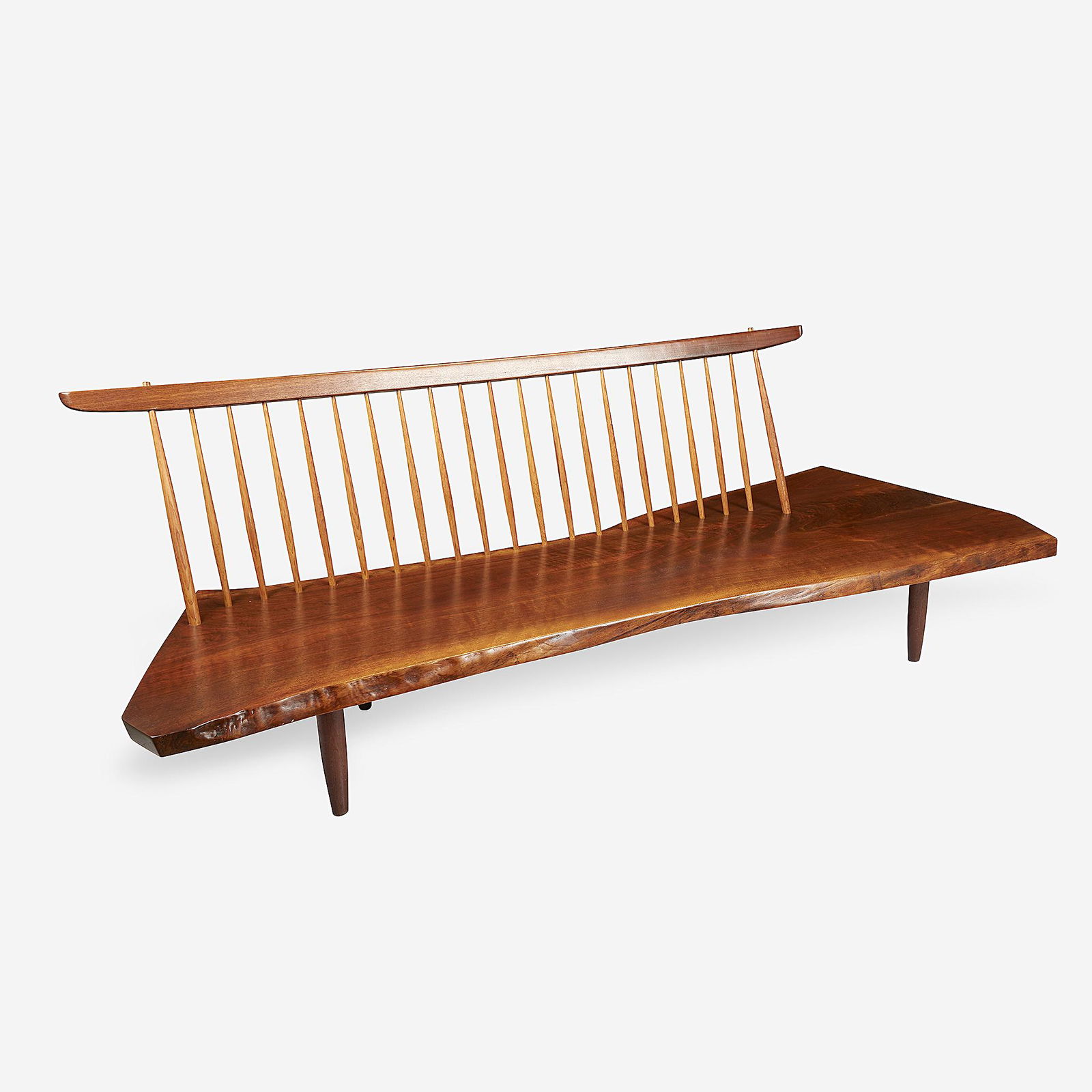 George Nakashima (1905-1990), "Conoid" Bench, New Hope, (1 of 4)
