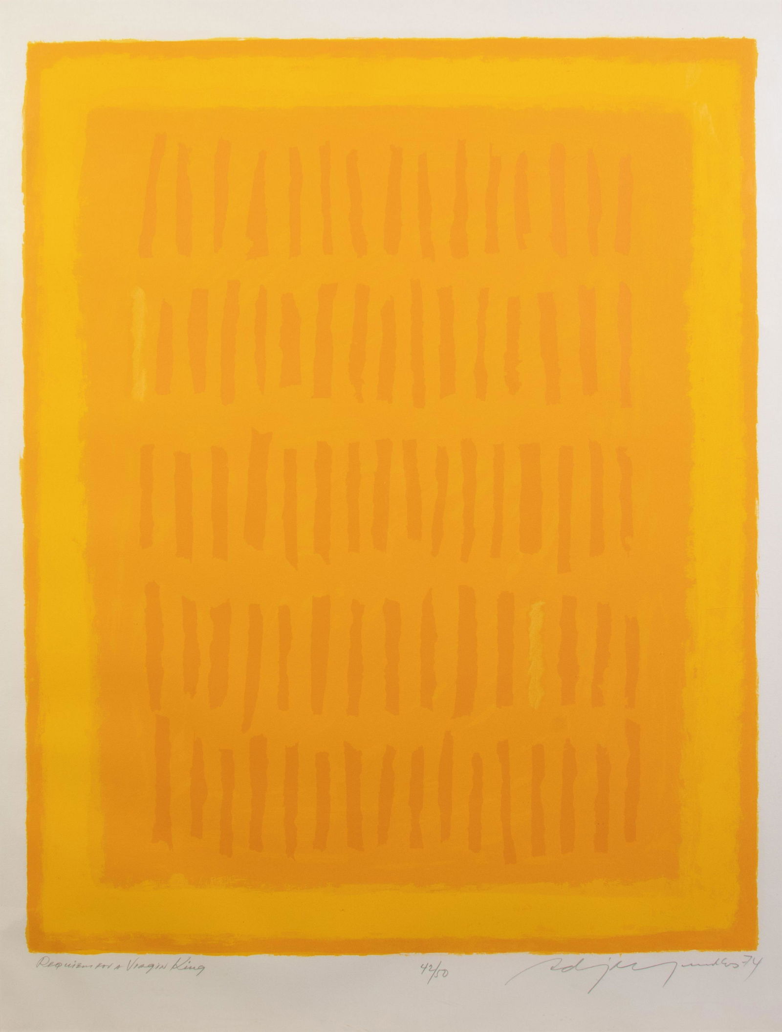 Adja Yunkers (American/Latvian, 1900-1983) Requiem for (1 of 5)