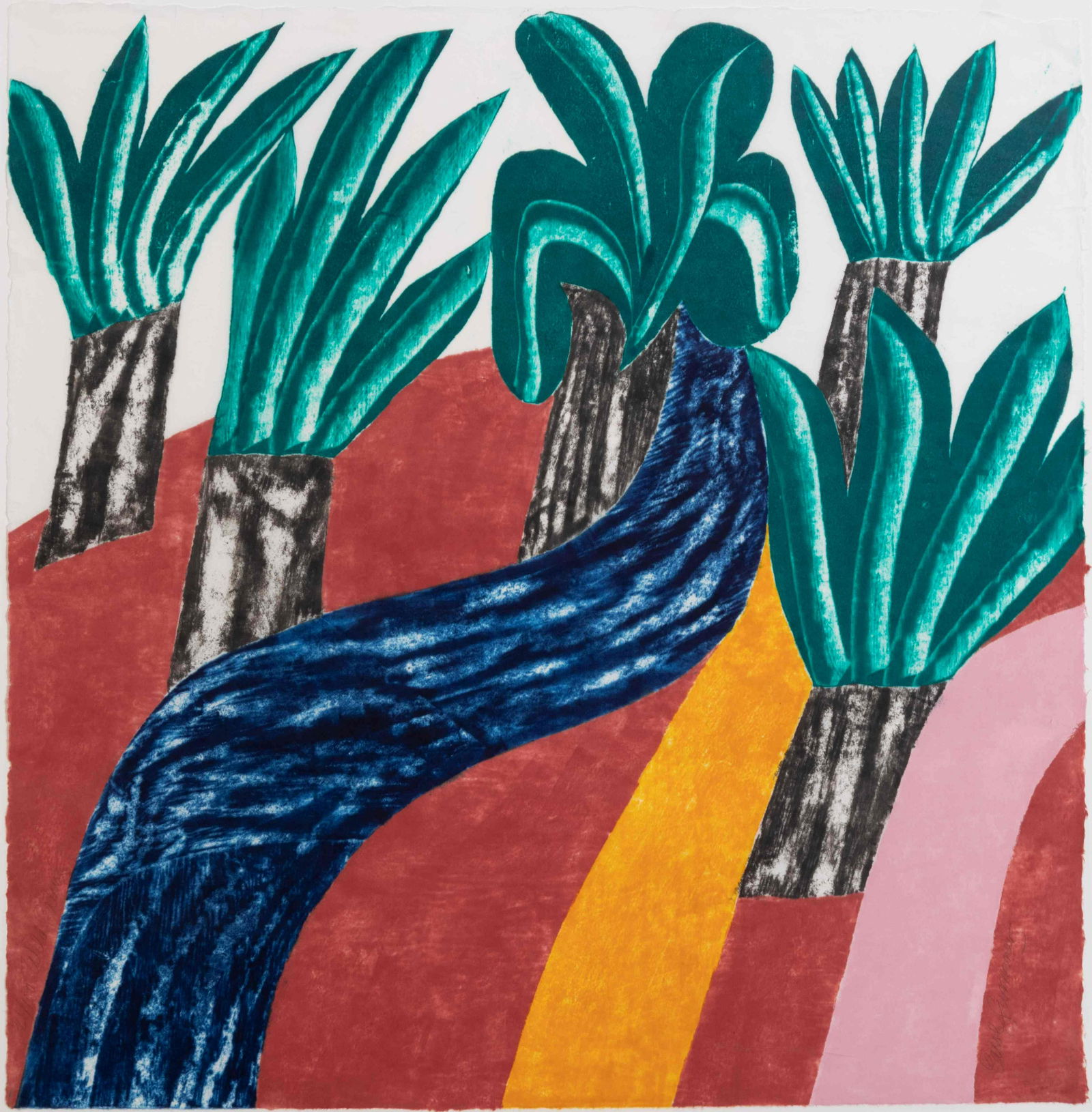 Carol Summers (American, 1925-2016) Wild Palms, 1986 (1 of 5)