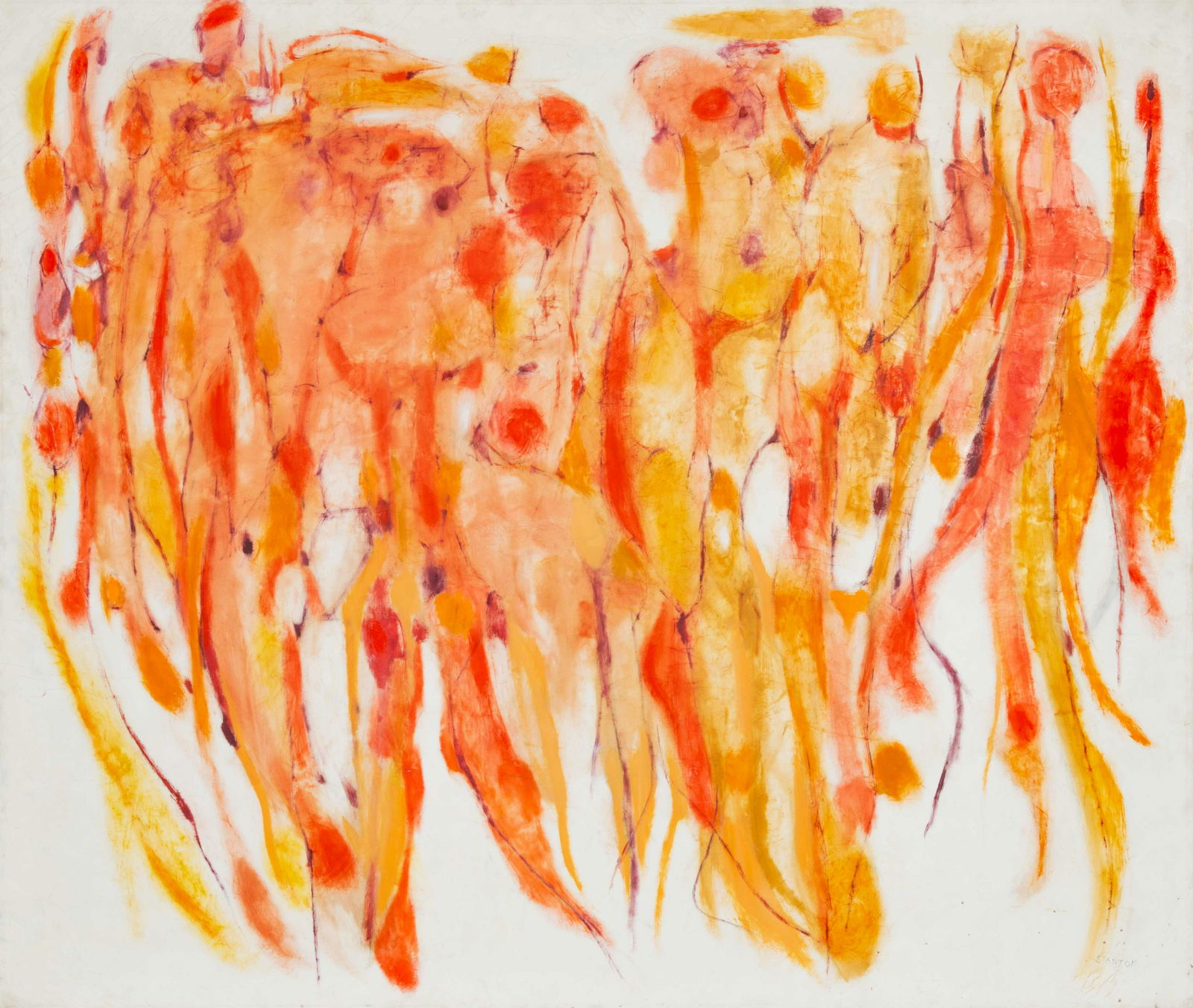 Louise Stanton (American, 1915-2005) Red and Yellow (1 of 6)