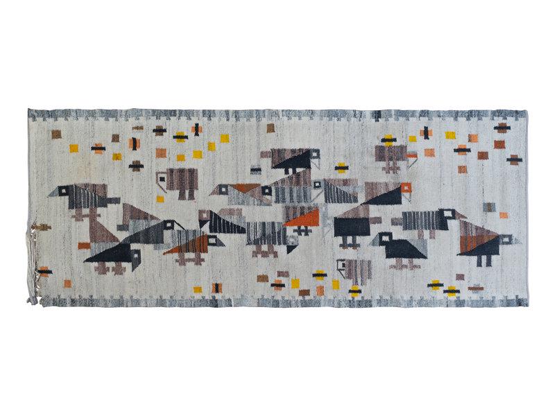 Modernist Mid 20th Century Bird Tapestry (1 of 4)