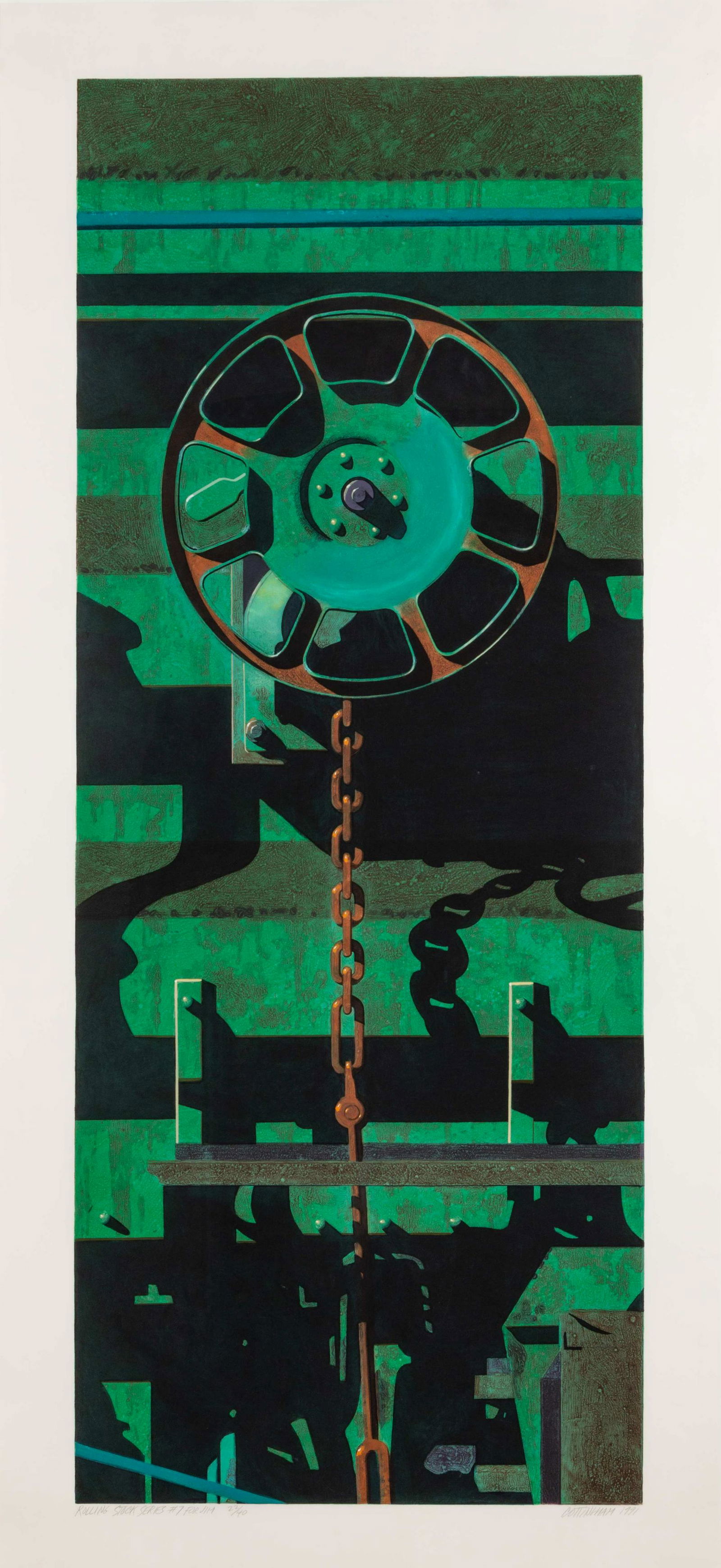 Robert Cottingham (American, b. 1935) Rolling Stock (1 of 6)