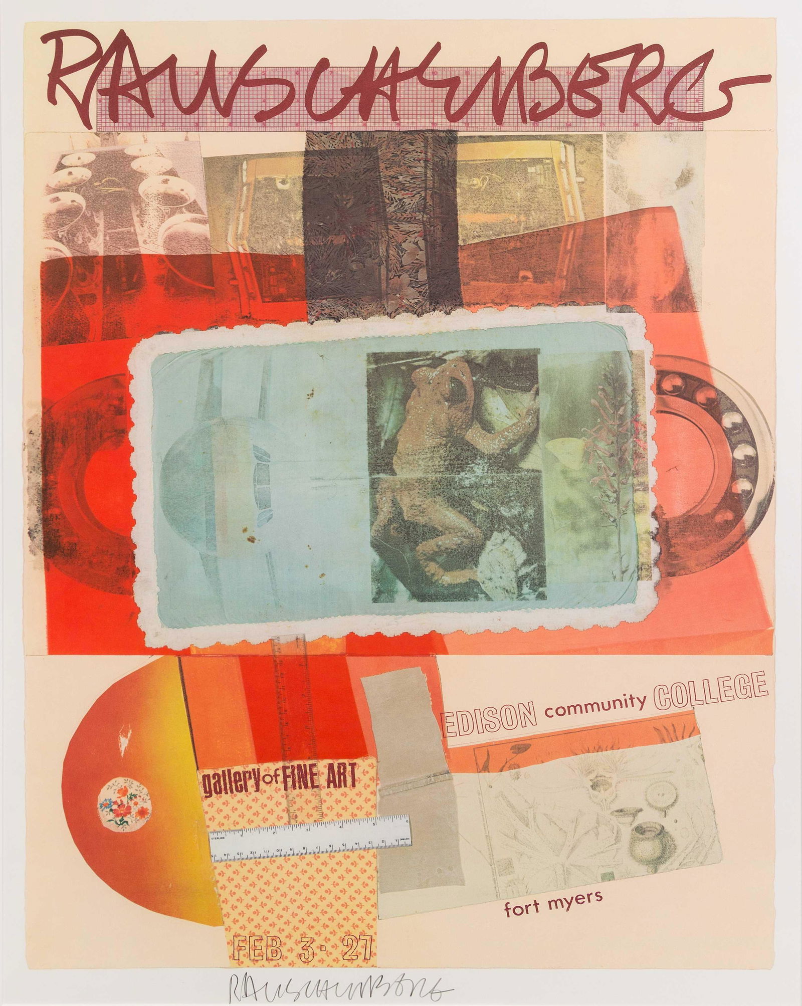 Robert Rauschenberg (American, 1925-2008) Edison (1 of 2)