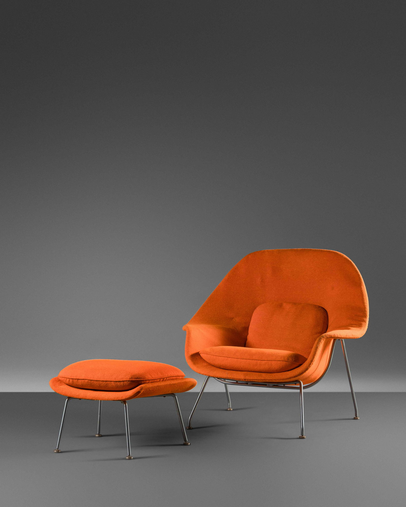 Eero Saarinen (Finnish, 1910-1961) Womb Chair and (1 of 2)