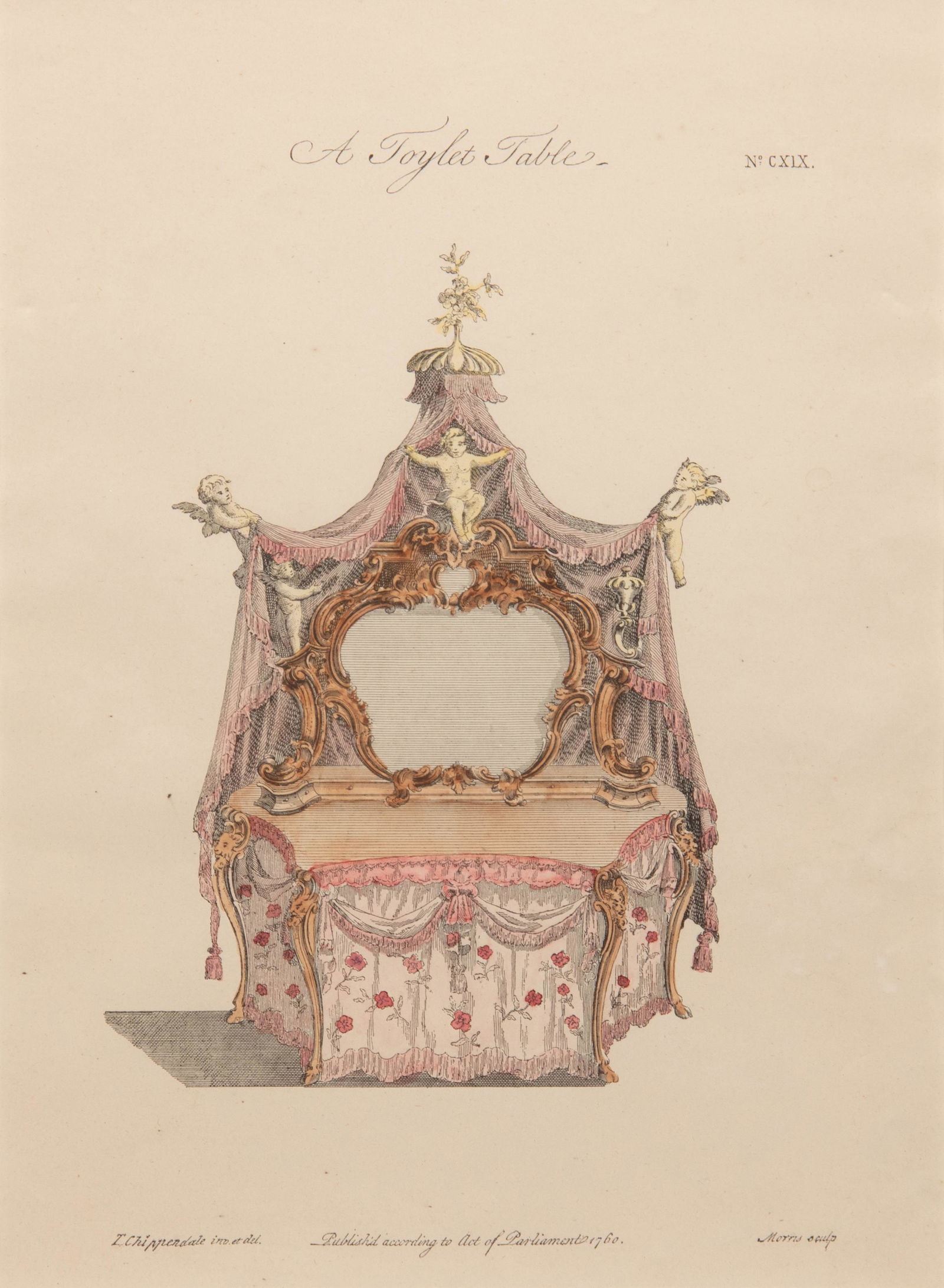 A Set of Eleven Giltwood-Framed French Colored (1 of 14)