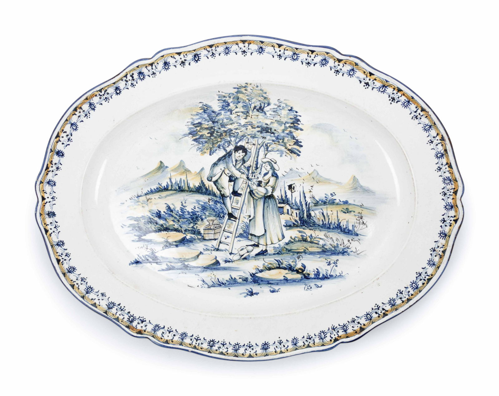 A Pair of French Faience Platters (1 of 2)