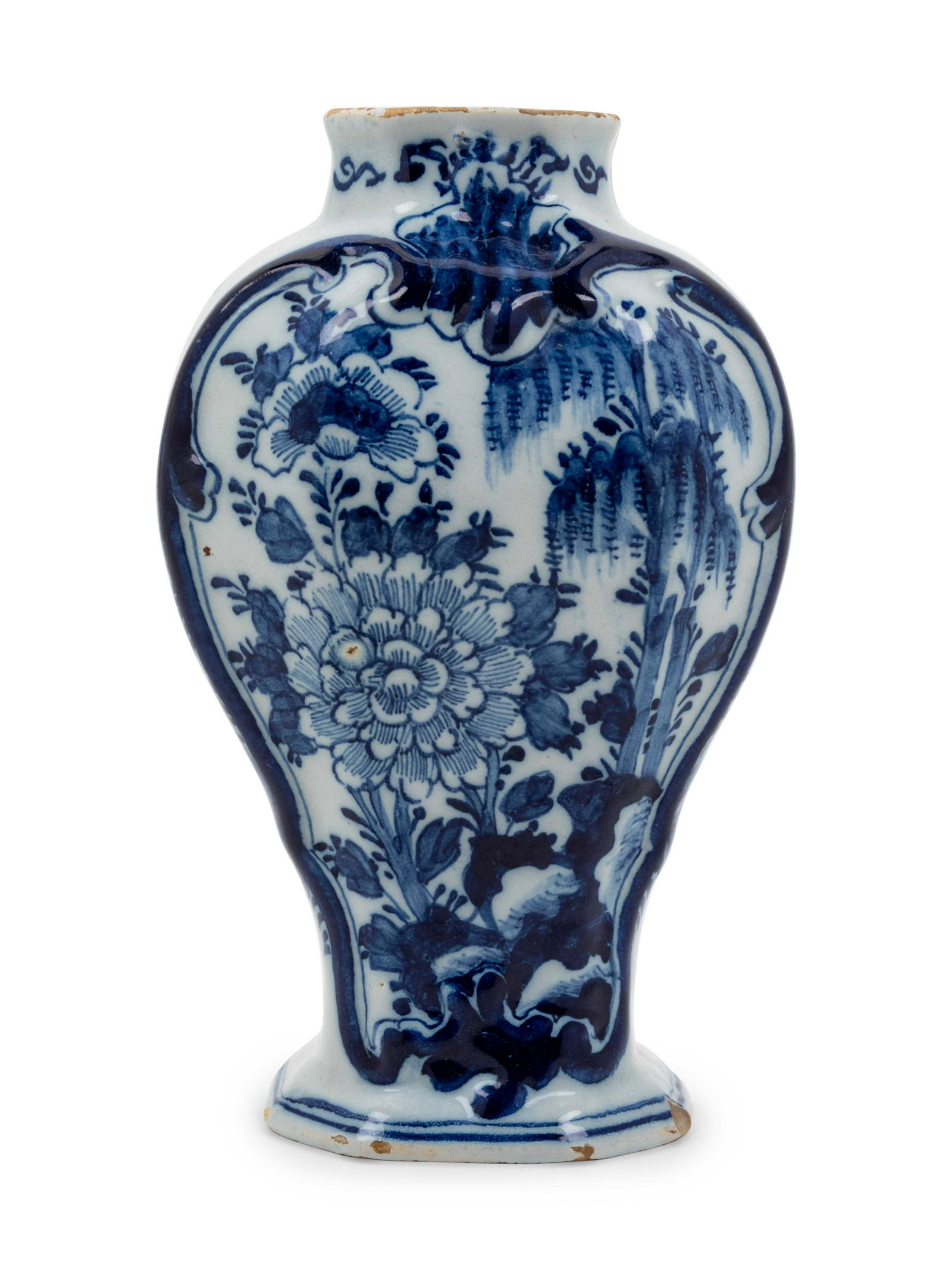 A Delft Tin-Glazed and Painted Earthenware Vase (1 of 3)