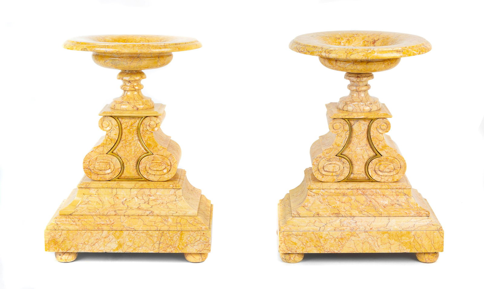 A Pair of Italian Marble Tazze (1 of 2)
