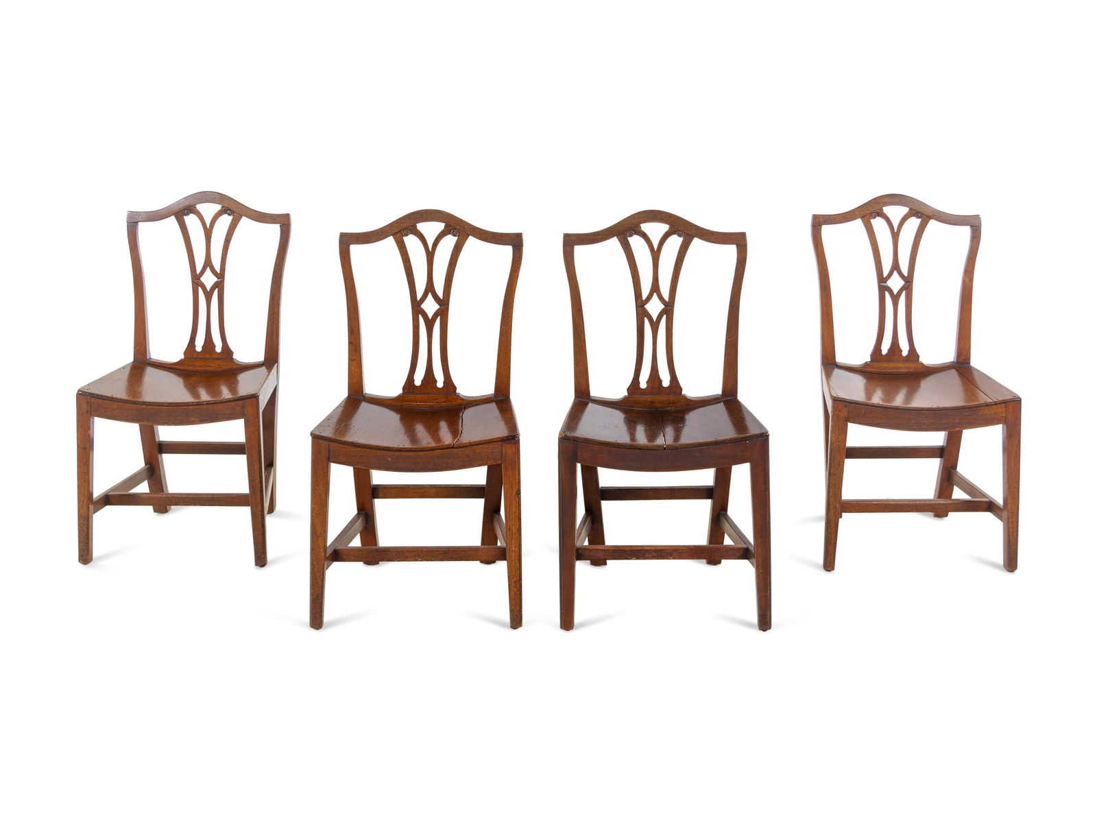 A Set of Four George III Style Mahogany Dining Chairs (1 of 2)