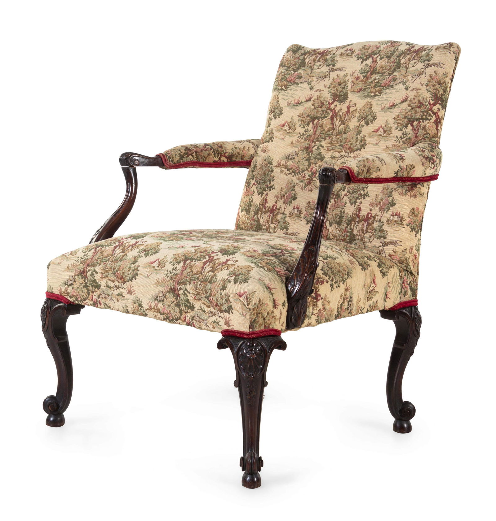 A George III Style Open Armchair (1 of 2)