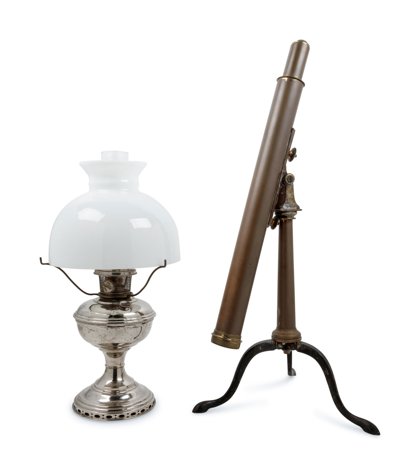 An English Brass Telescope and a Silver-Plate Fluid (1 of 1)