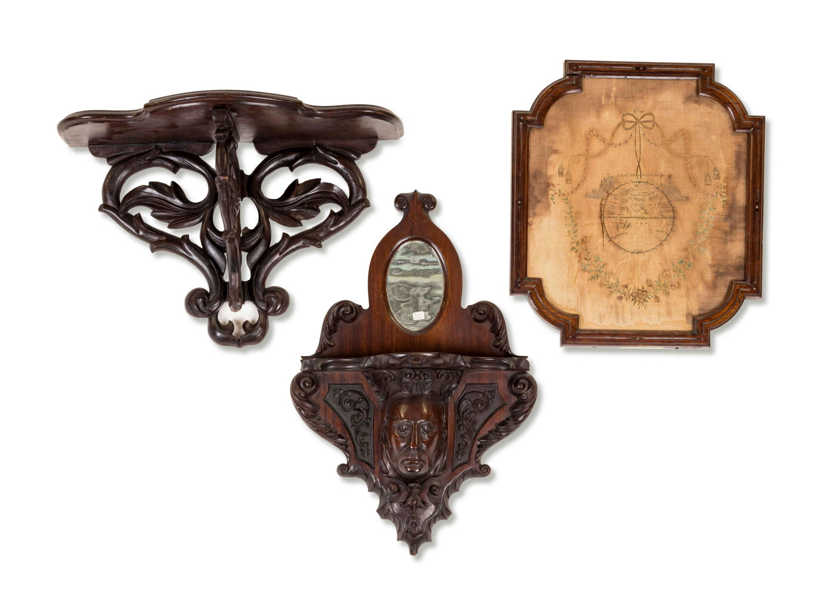 Two Carved Victorian Shelves (1 of 1)