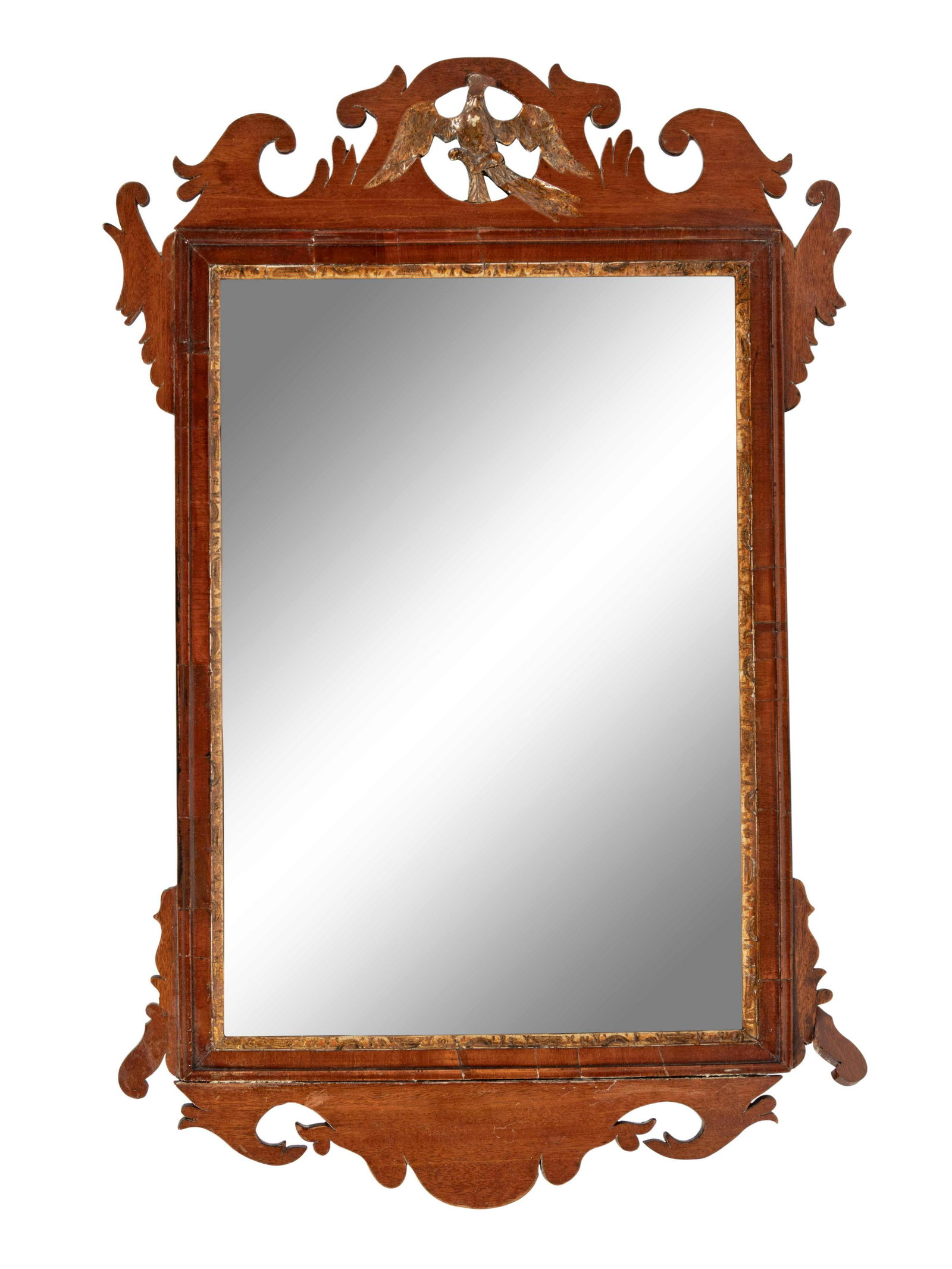 A Chippendale Parcel Gilt and Carved Mahogany Looking (1 of 3)