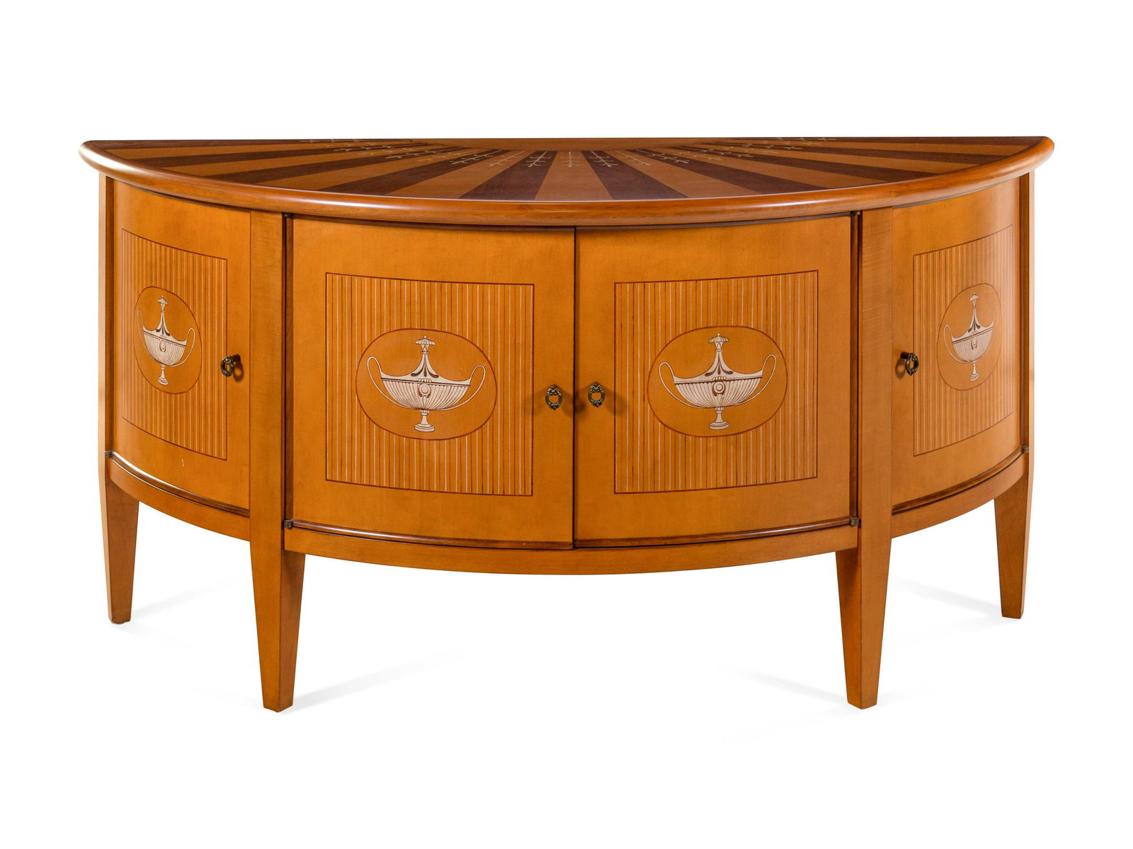 A Rose Tarlow Neoclassical Style Demilune Cabinet (1 of 3)