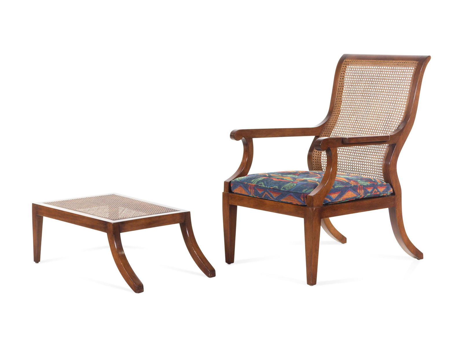 A Rose Tarlow Upholstered Mahogany Chelsea Chair and (1 of 2)