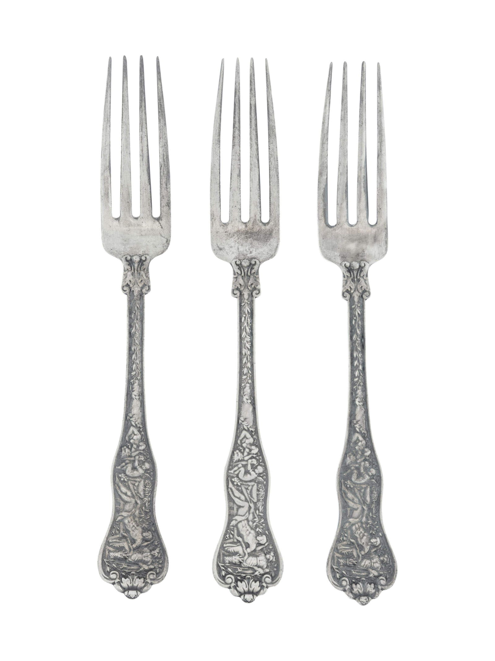 A Set of Sixteen Tiffany & Co. Silver Dinner Forks (1 of 2)