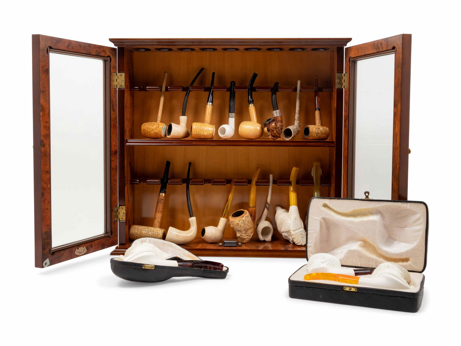 A Collection of Carved Briar Smoking Pipes (1 of 6)