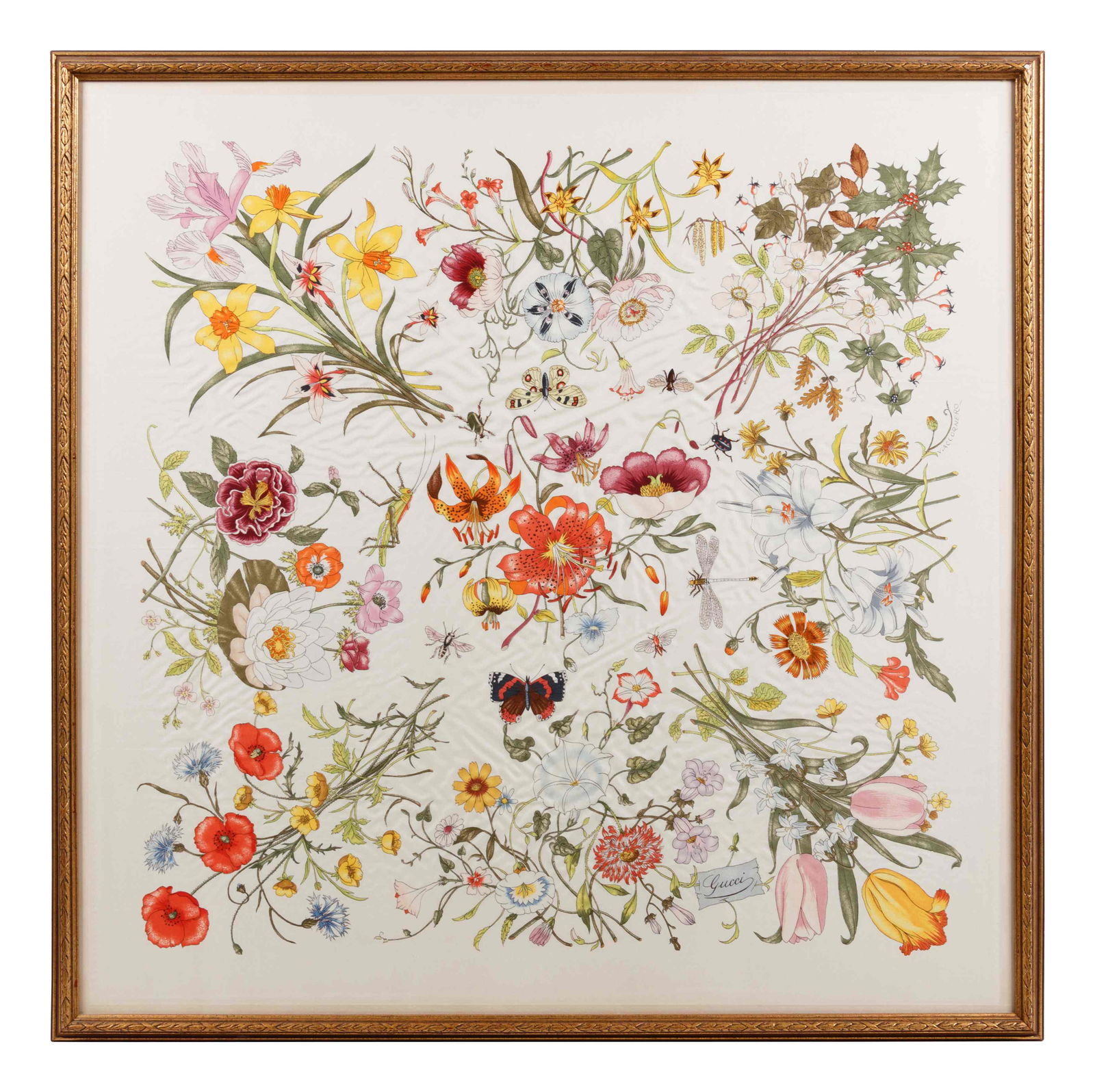 Two Framed Gucci Silk Scarves (1 of 18)