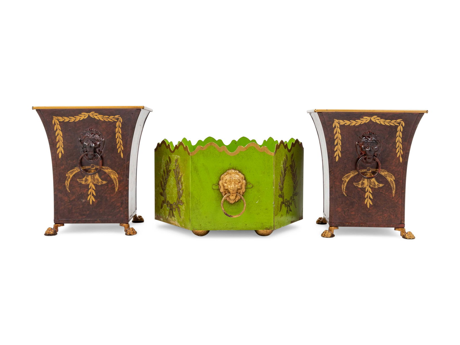 Three Tole Jardinieres (1 of 1)