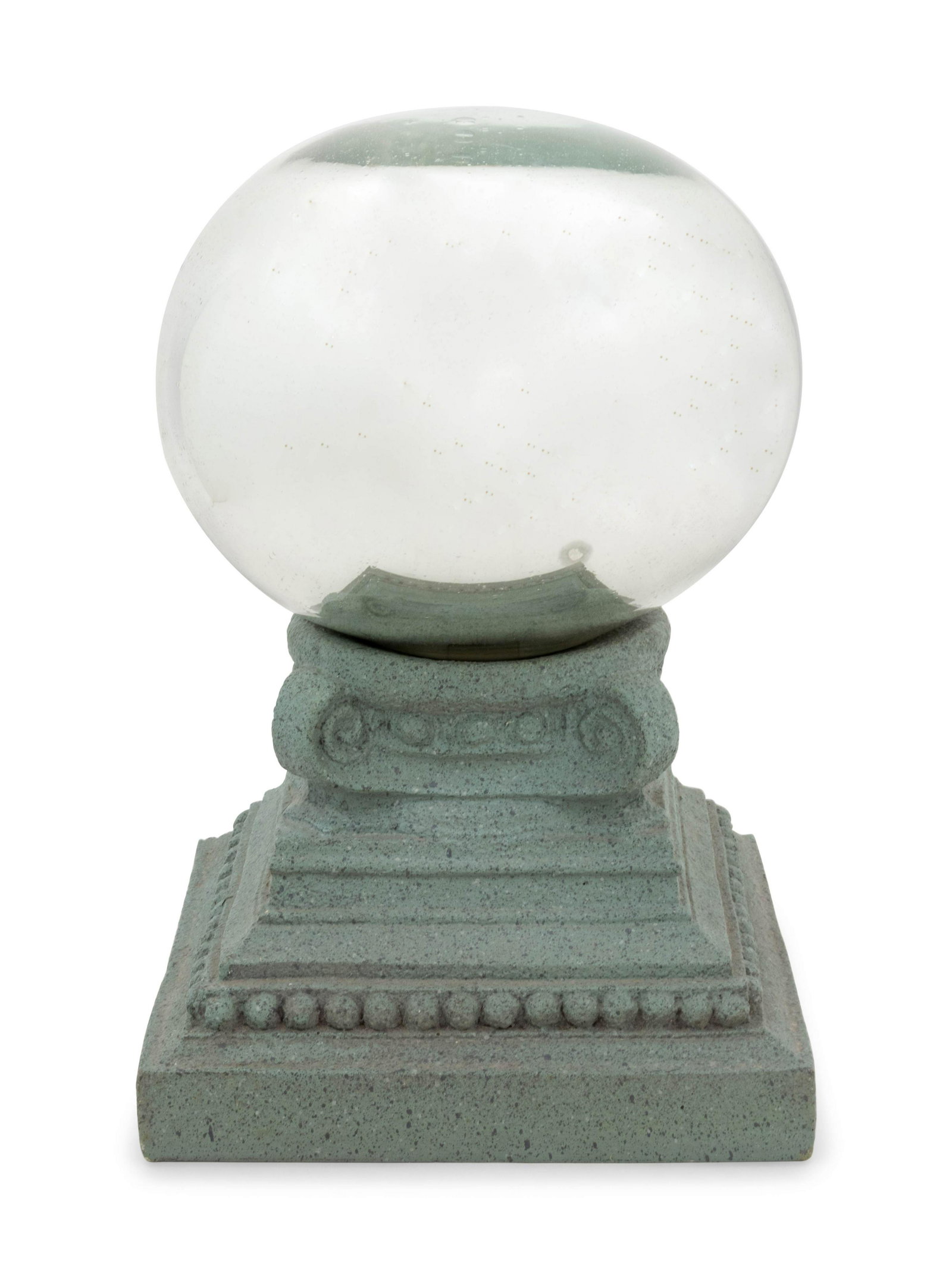 A Mercury Glass Ball With Later Resin Stand (1 of 1)
