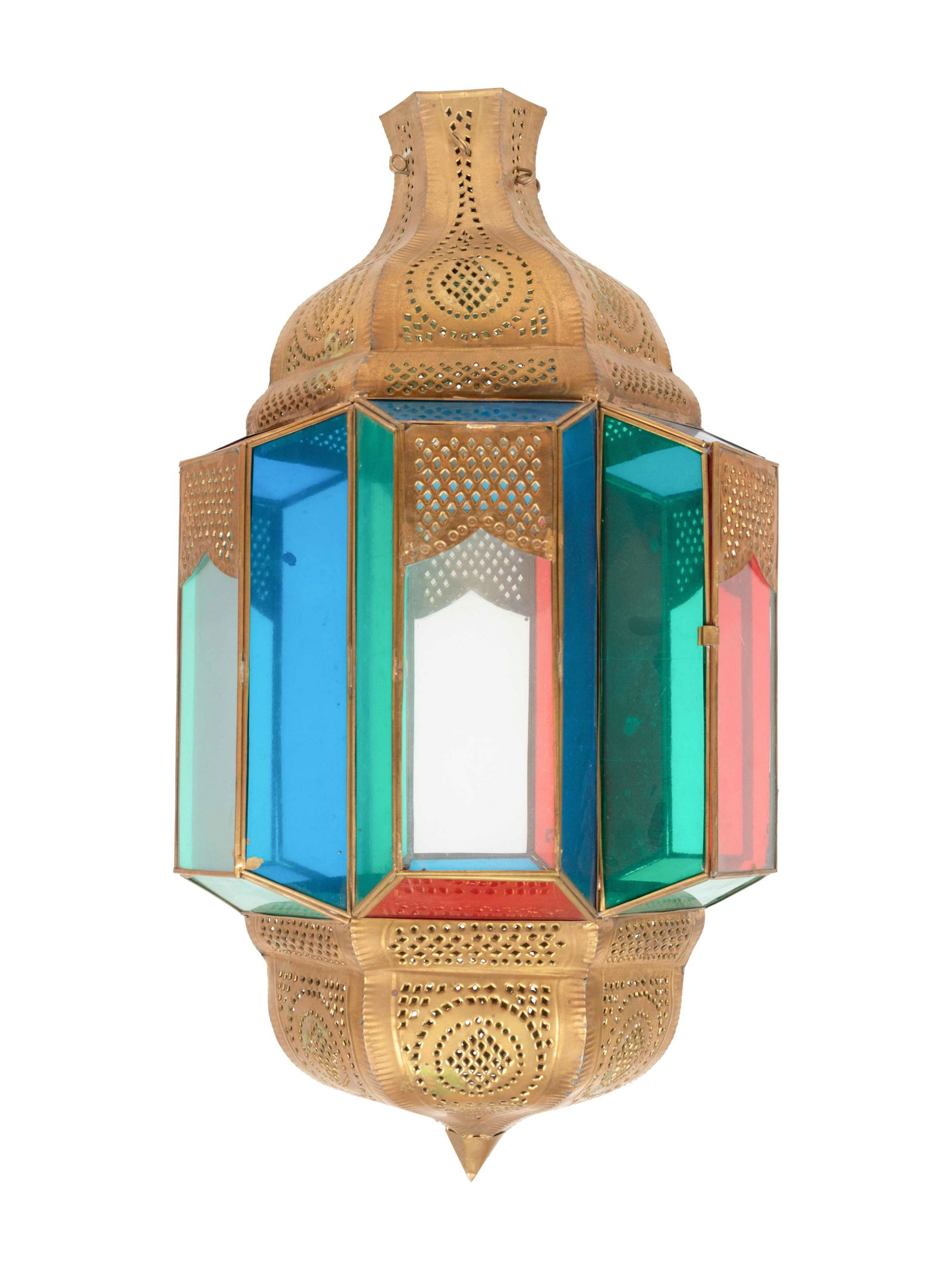 A Pierced Metal Middle Eastern Lantern (1 of 3)