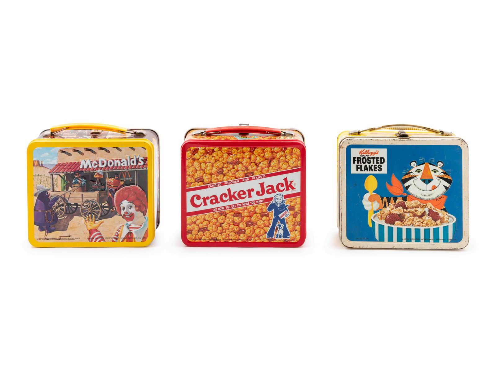 A "Cracker Jack" Lunch Box, a "Ronald McDonald" Lunch Oct 27, 2020