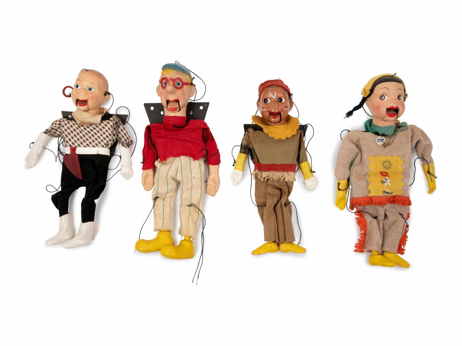 A "Howdy Doody" Marionette and Three Other Marionettes (1 of 1)