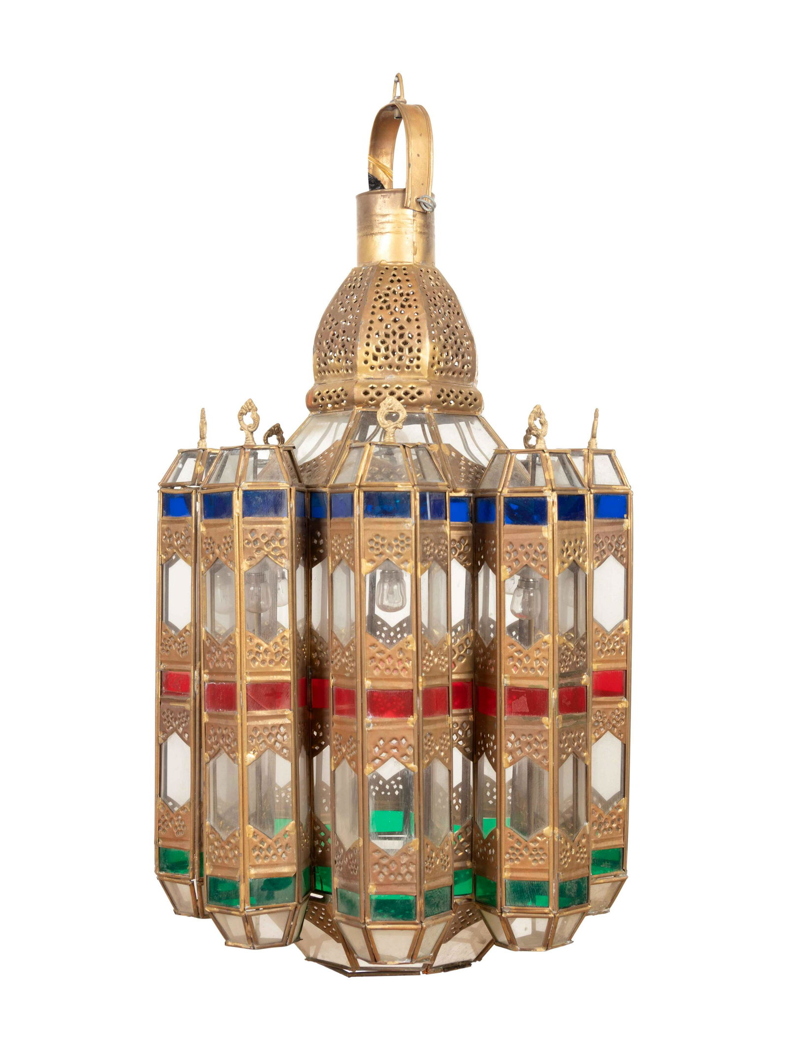 A Group of Three Syrian Brass Lanterns (1 of 6)