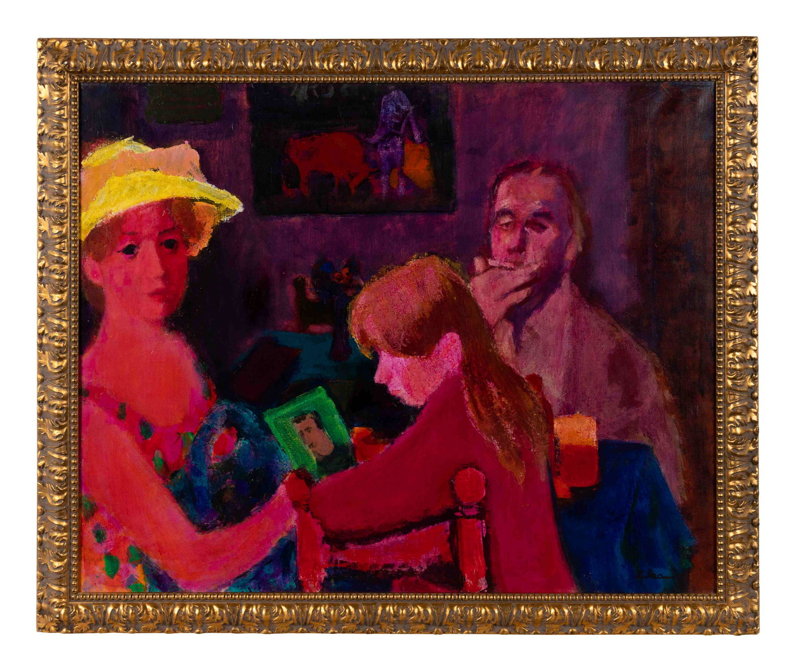 Gustav Likan (Yugoslavian, 1912-1998): Gustav Likan (Yugoslavian, 1912-1998) Untitled oil on canvas signed Likan (lower right) 32 x 40 inches. Property from a Private Collection