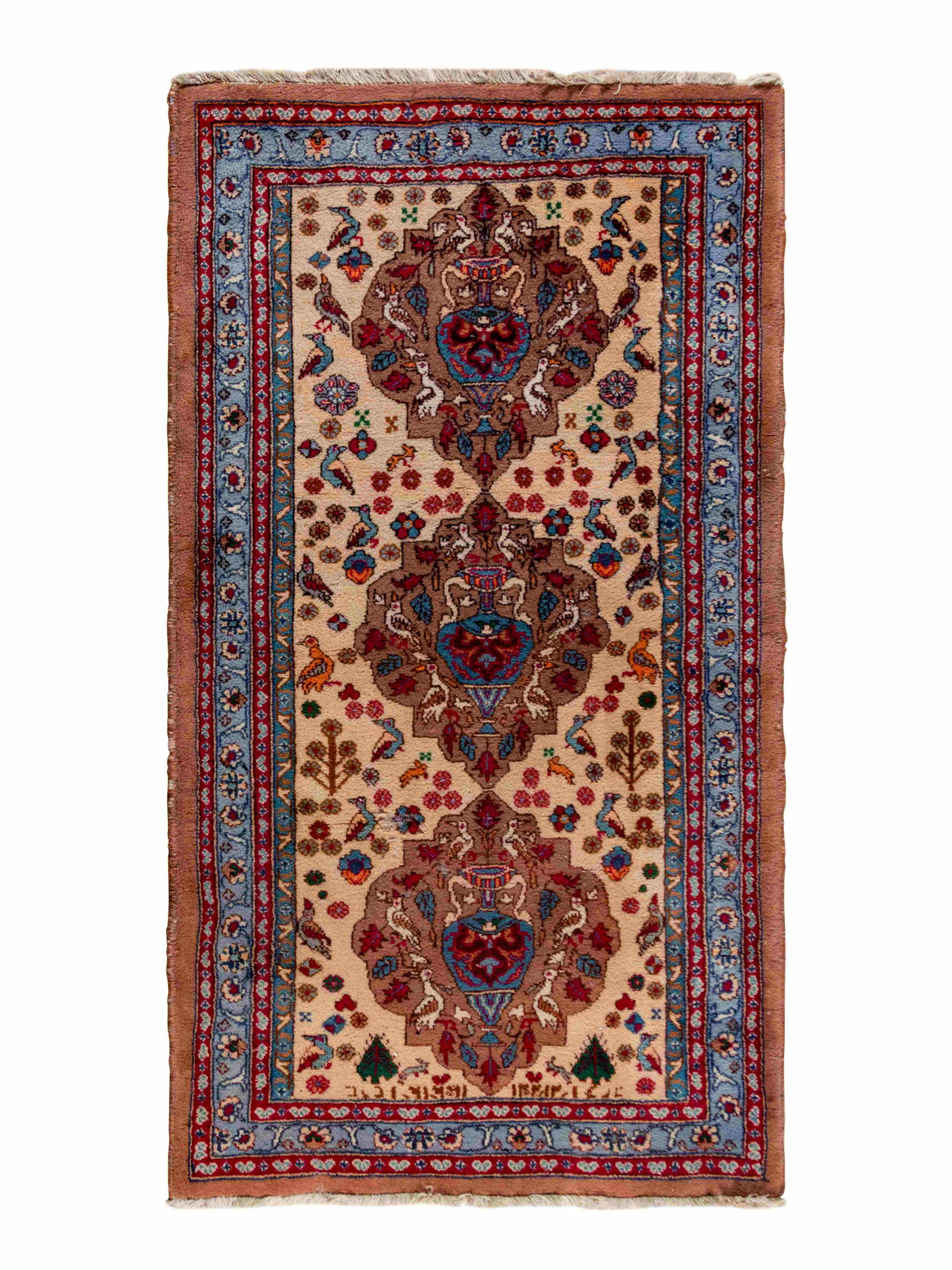 A Kirman Style Wool Rug (1 of 4)