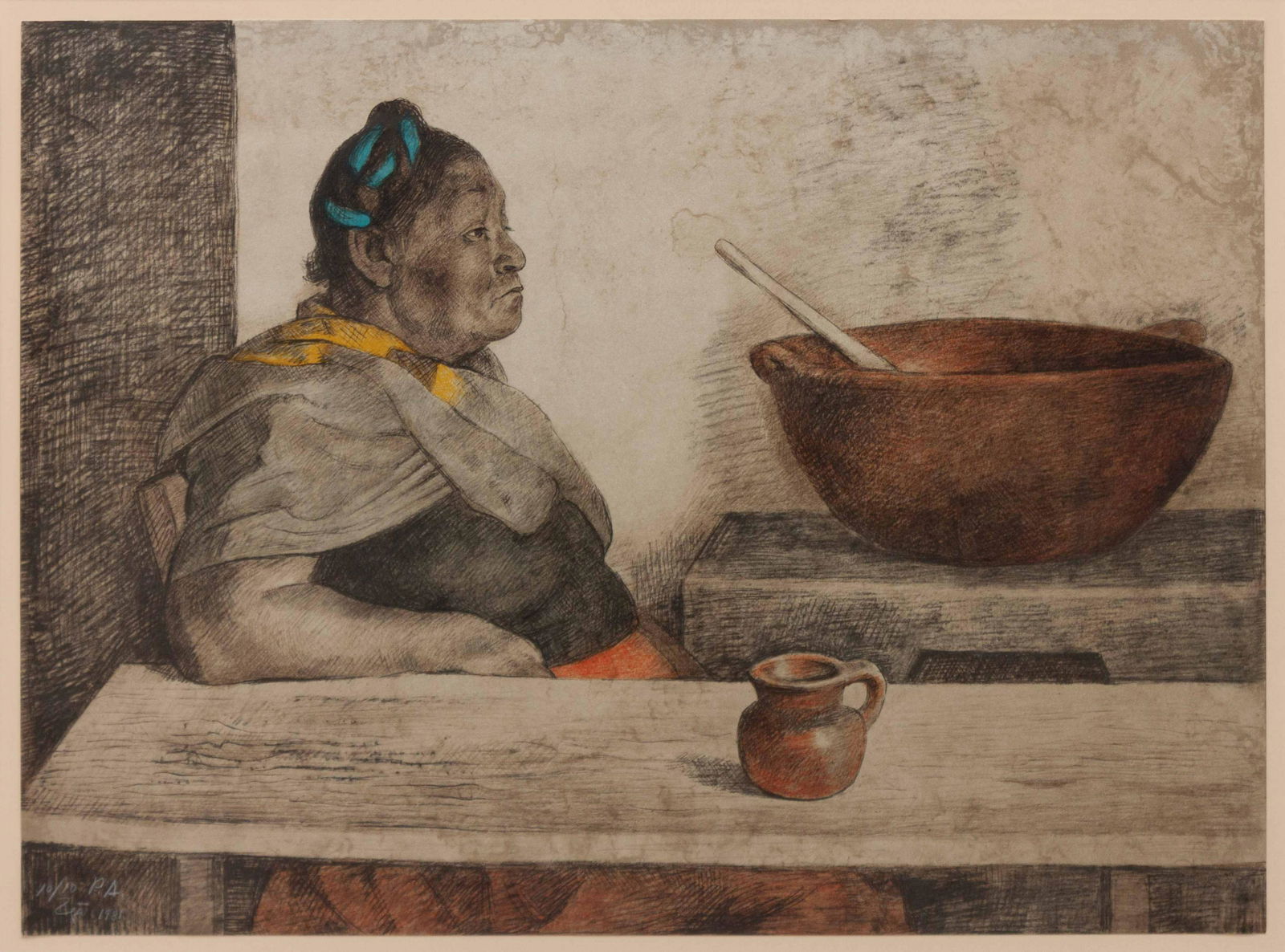 Francisco Zuniga (American, 1912-1998) Untitled Figure (1 of 2)