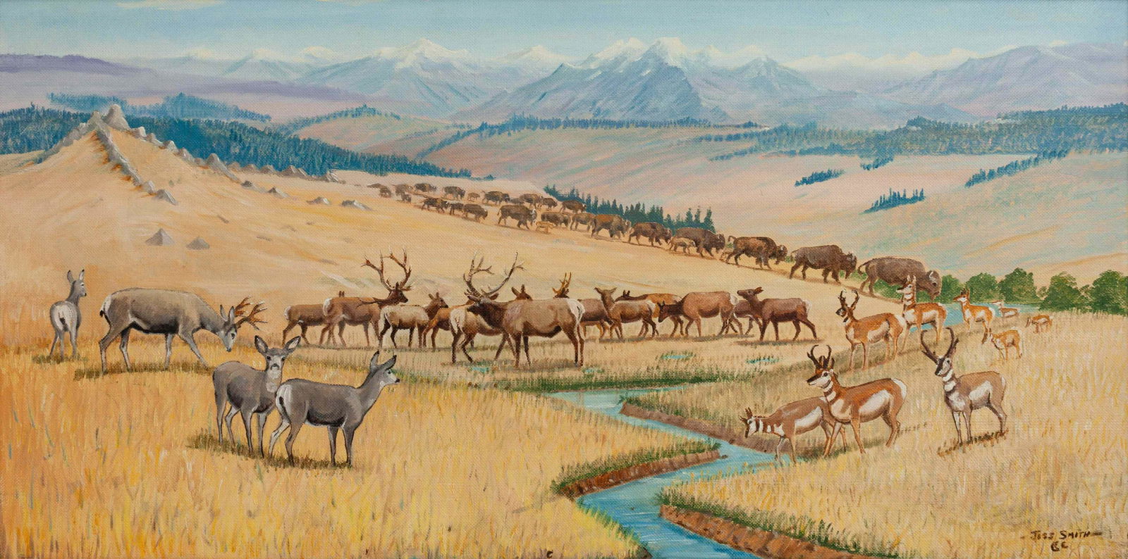 Jess B. Smith (American, 20th Century) God's Cattle (1 of 1)