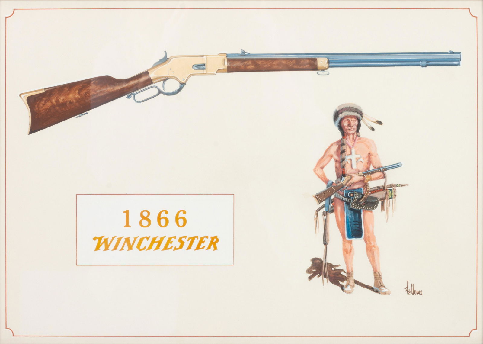Fred Fellows (American, b. 1934) Ten Gun Series : Fred Fellows (American, b. 1934) Ten Gun Series gouache each signed Fellows (lower right) each 14 1/8 x 19 1/8 inches Property sold to Benefit the Acquisitions Fund of the Buffalo Bill Cody Cent