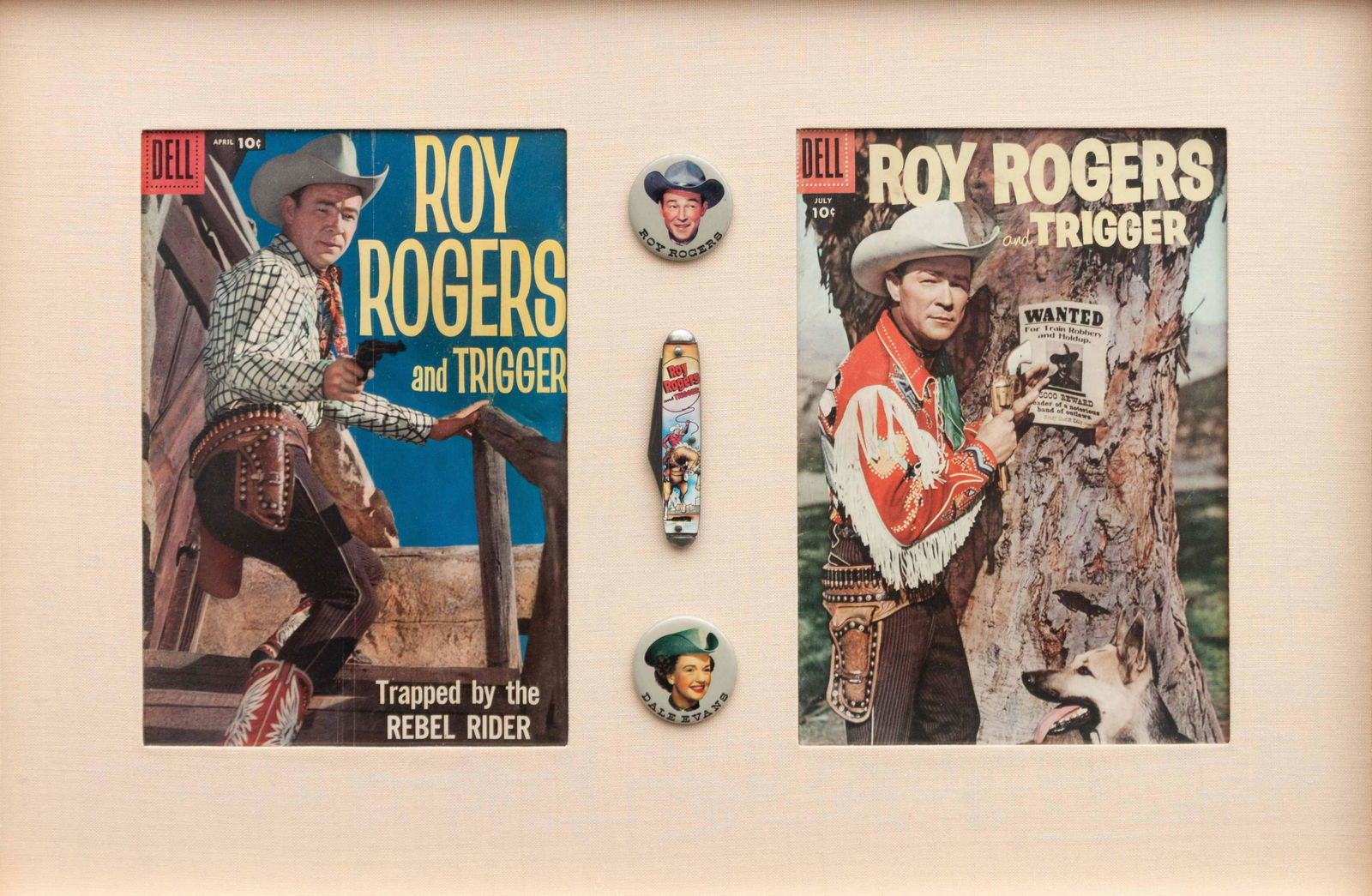 Three Framed Pieces of Roy Rogers Memorabilia largest (1 of 4)