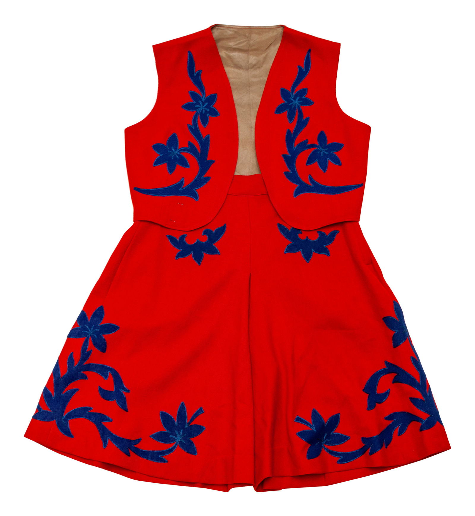 Two Girl's Rodeo Vest/Skirt Outfits (1 of 4)