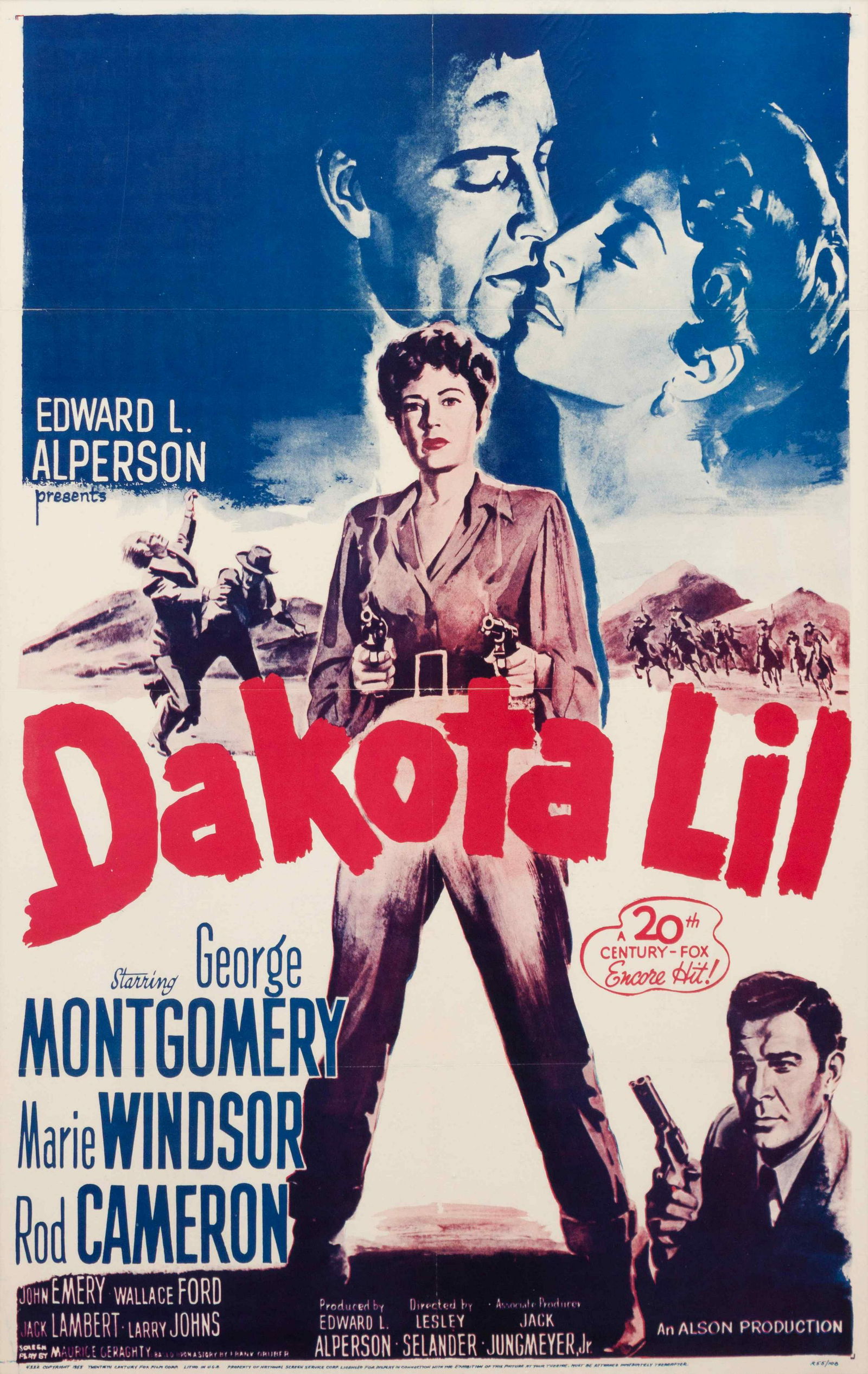 Vintage Movie Poster, Dakota Lil  37 x 26 (1 of 2)
