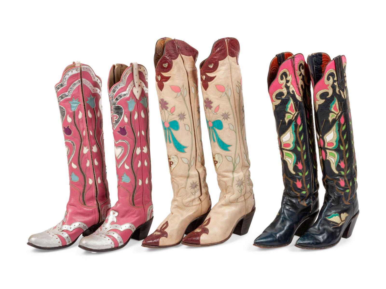 Three Pairs Women's Cowboy Boots  (1 of 2)
