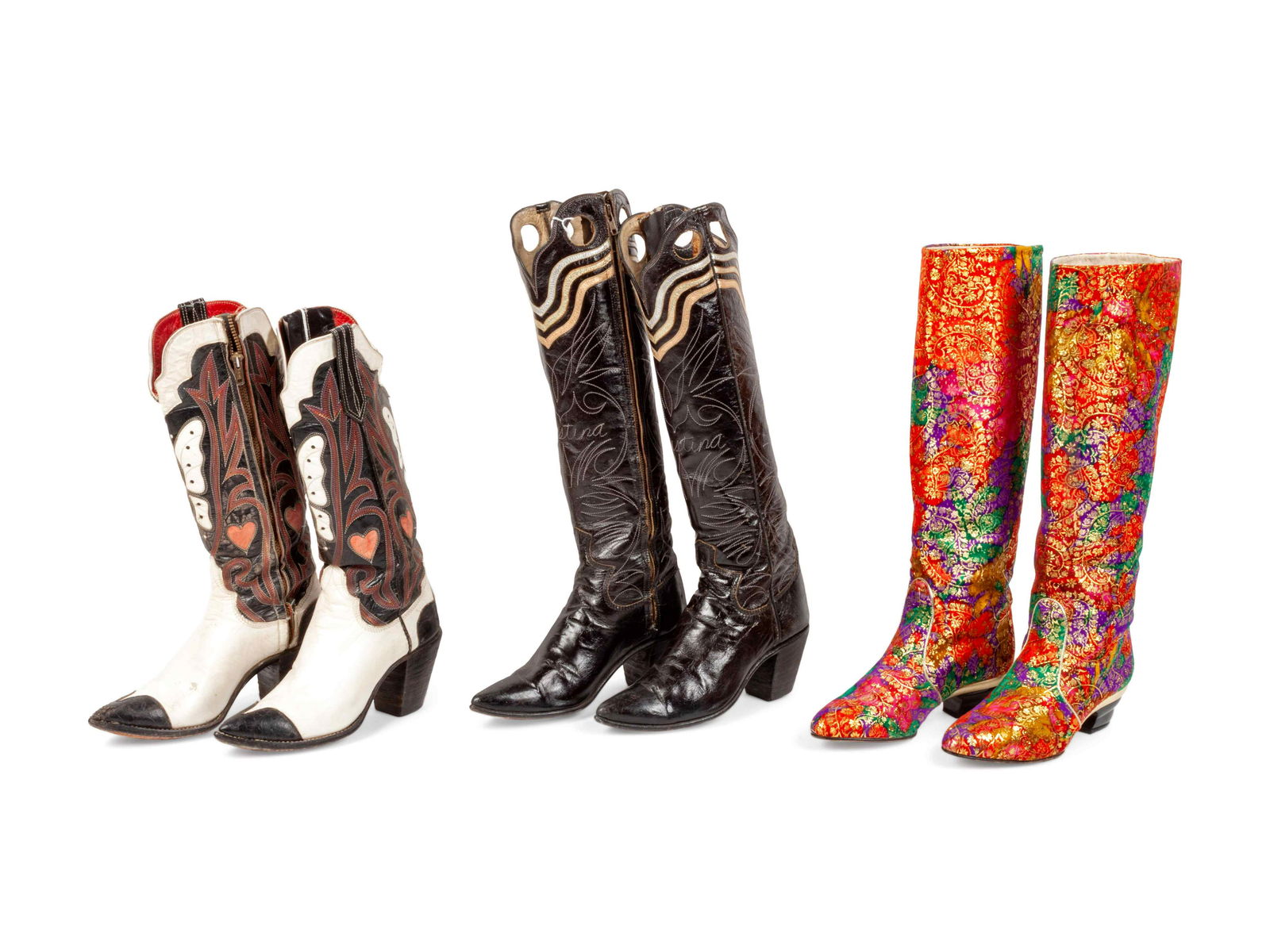 Three Pairs Women's Cowboy Boots (1 of 2)