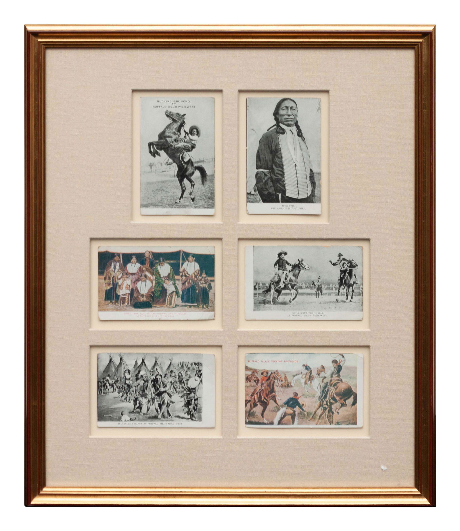 Set of Framed Buffalo Bill Memorabilia Largest: 18 x 14 (1 of 2)